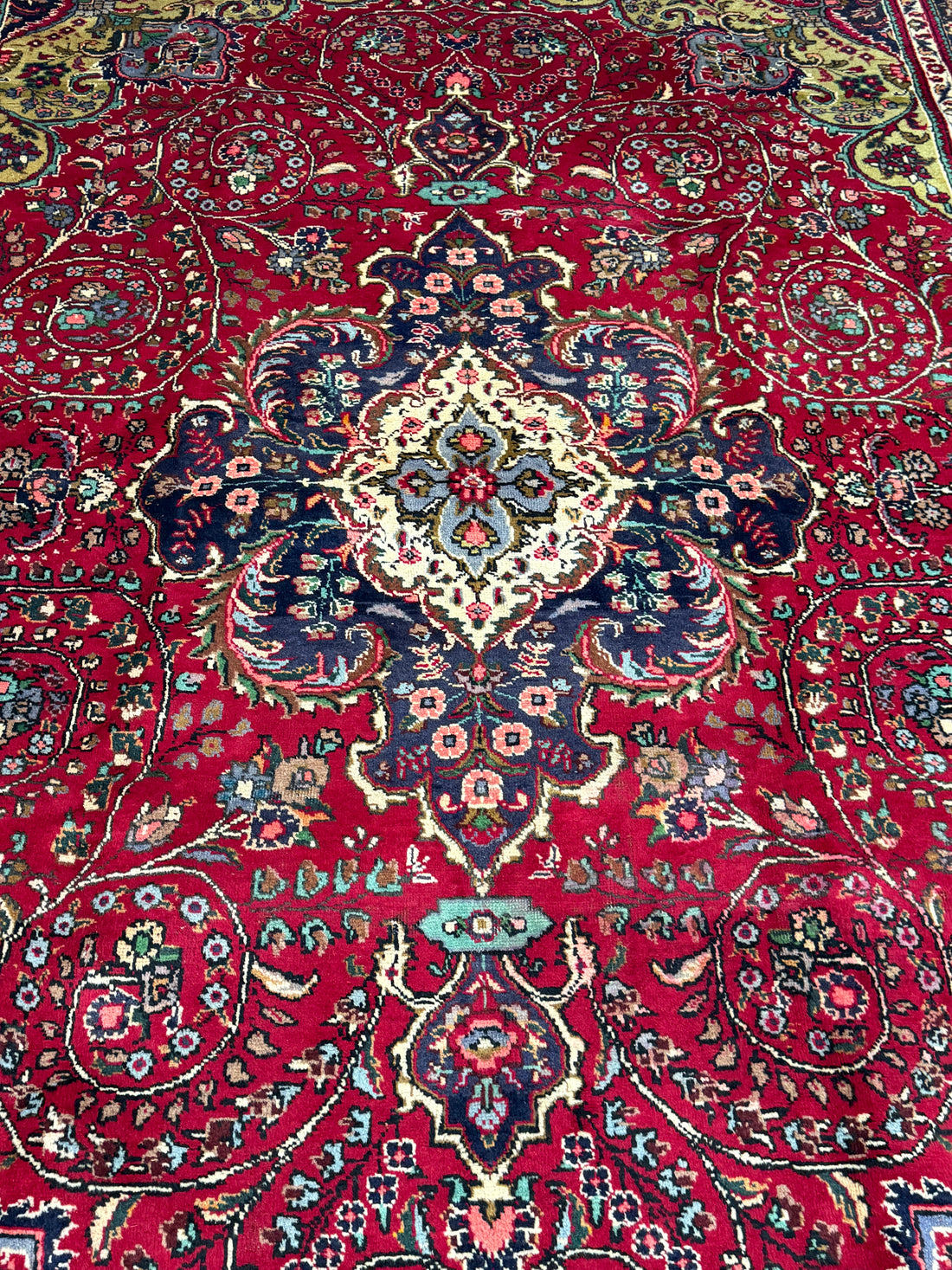 9'X12' Ft. Authentic Persian Vintage Fine Hand Knotted Tree of Life Medallion Area Rug BR317