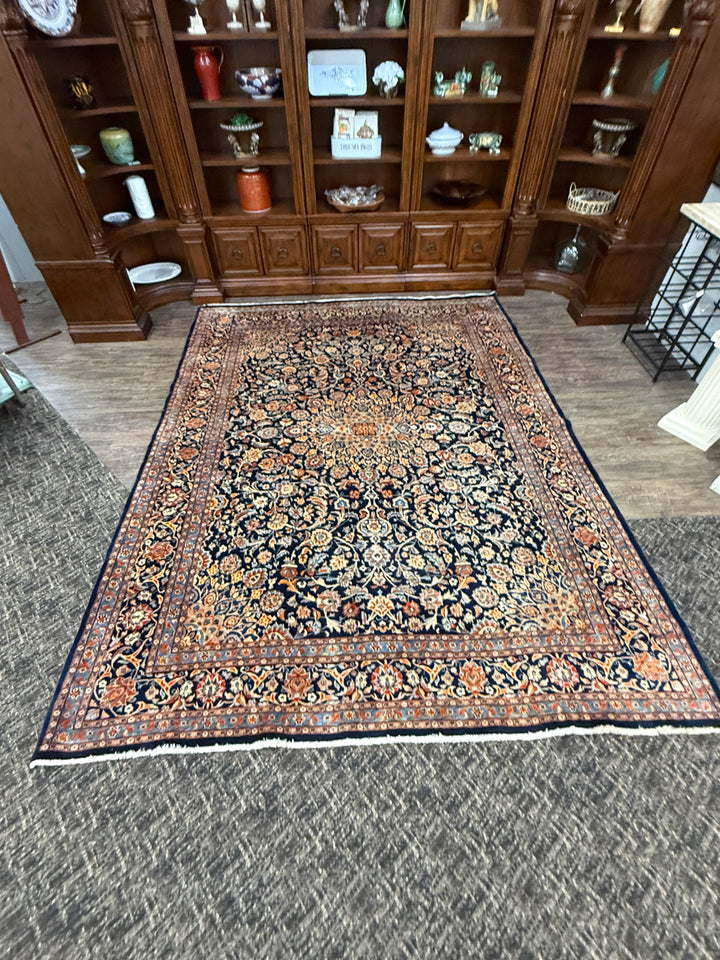11' x 8' Gorgeous Authentic Persian Kashan Hank Knotted Fine Wool Large Area Rug - BR316