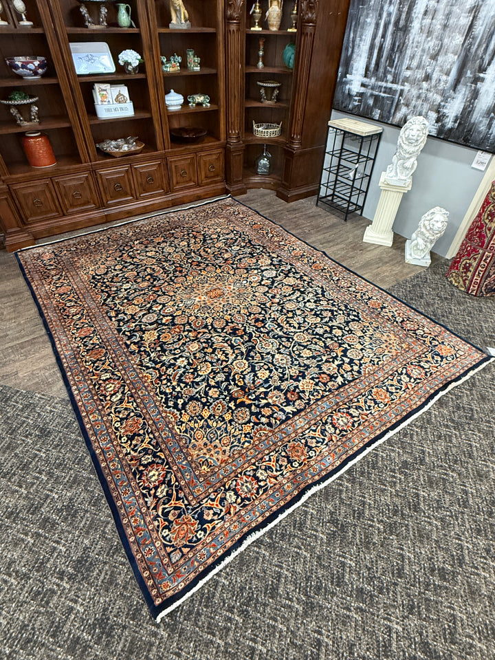 11' x 8' Gorgeous Authentic Persian Kashan Hank Knotted Fine Wool Large Area Rug - BR316