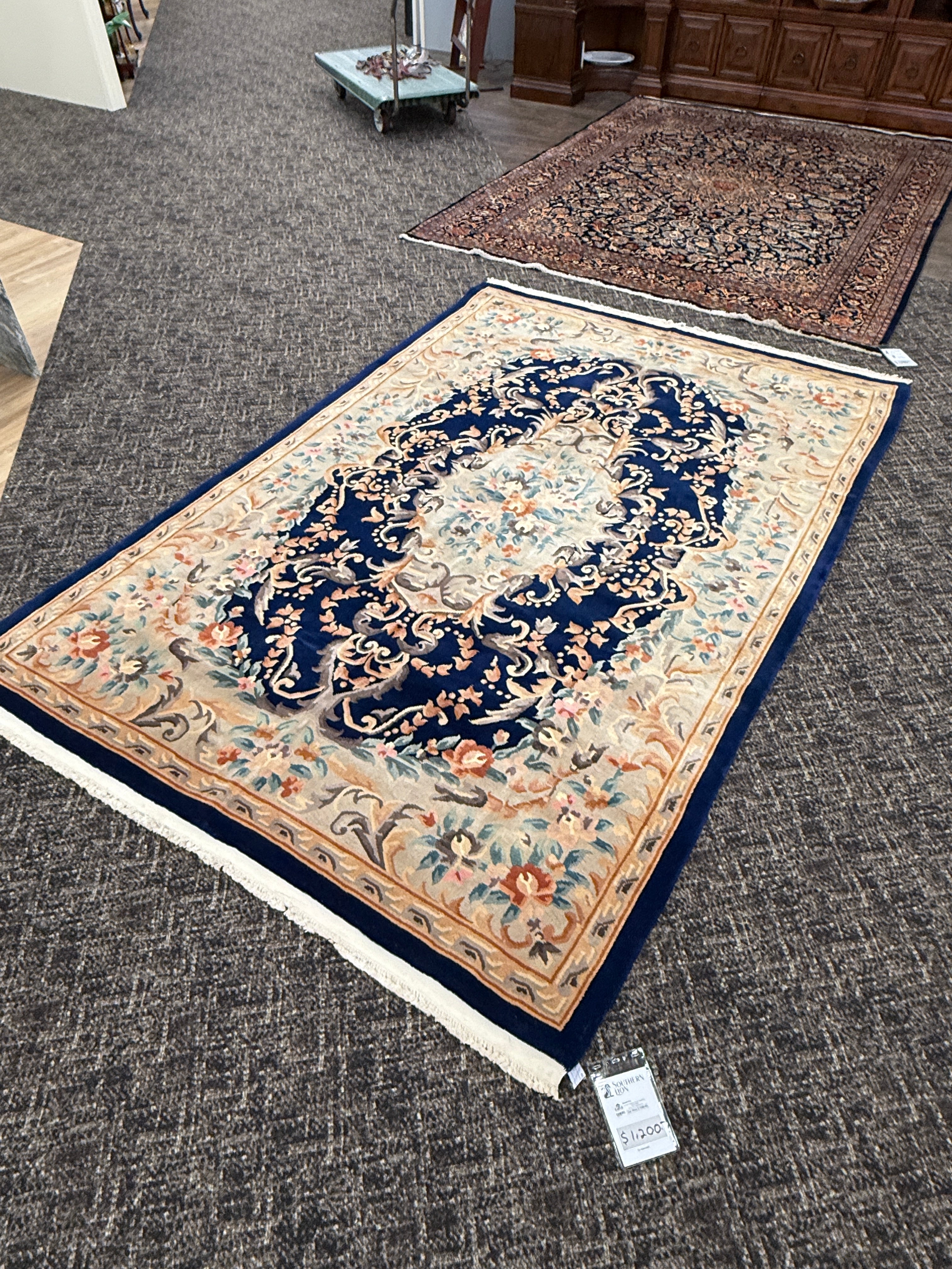 10’x 7’ Ft. Authentic Vintage Chinese / Sino Hand Knotted Fine Wool Rug - BR2503