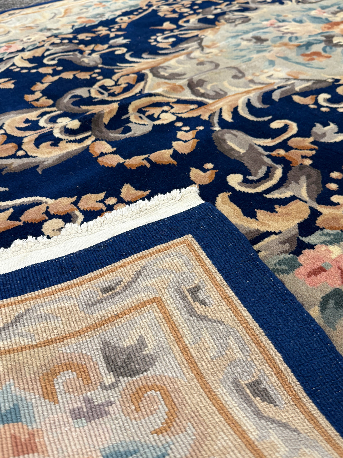 10’x 7’ Ft. Authentic Vintage Chinese / Sino Hand Knotted Fine Wool Rug - BR2503