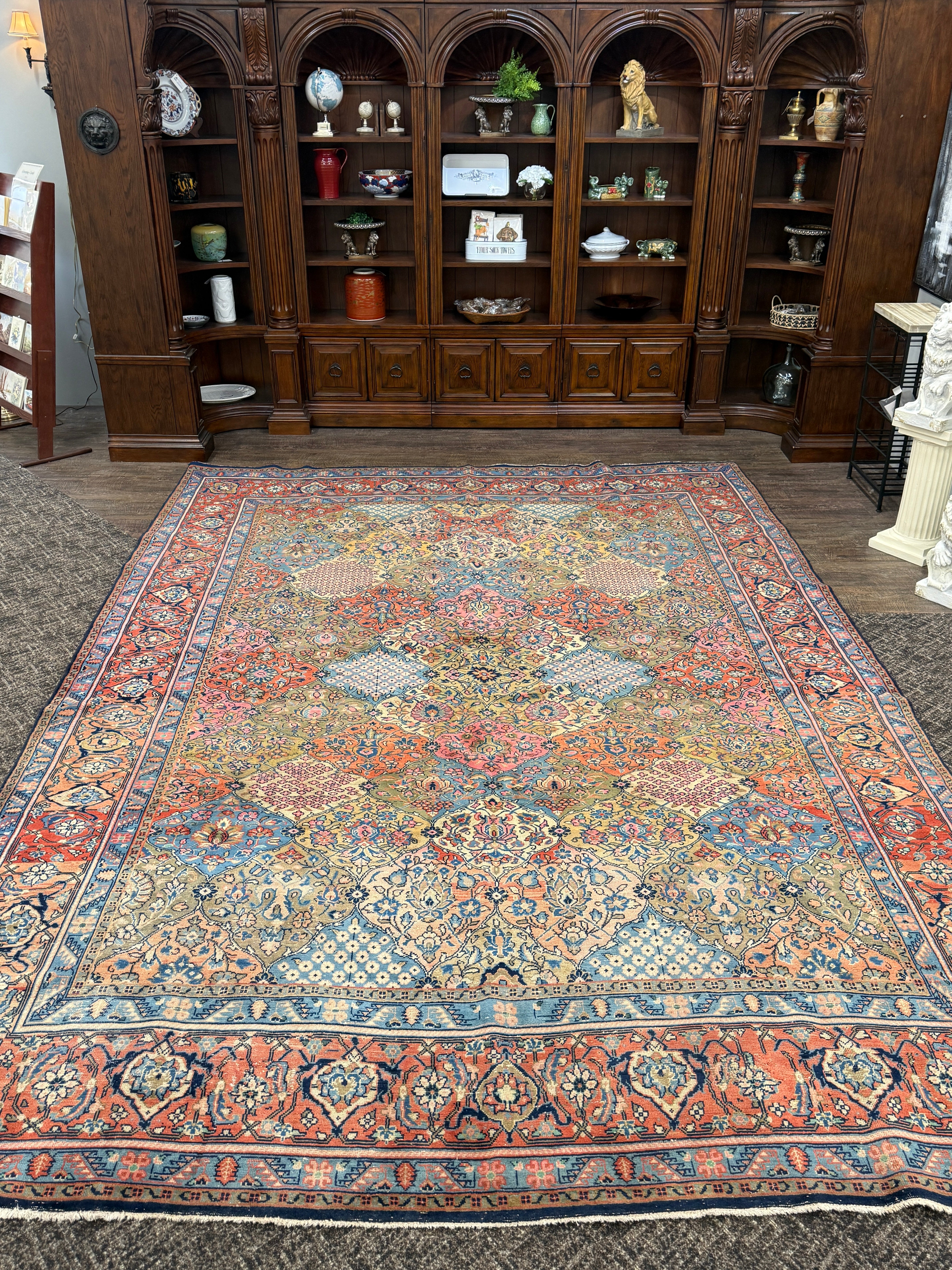 14’ x 10’ Ft. Vintage Persian Hamadan - Bakhtiyar Hand Knotted Wool Rug - 50-60 years old - BR2512