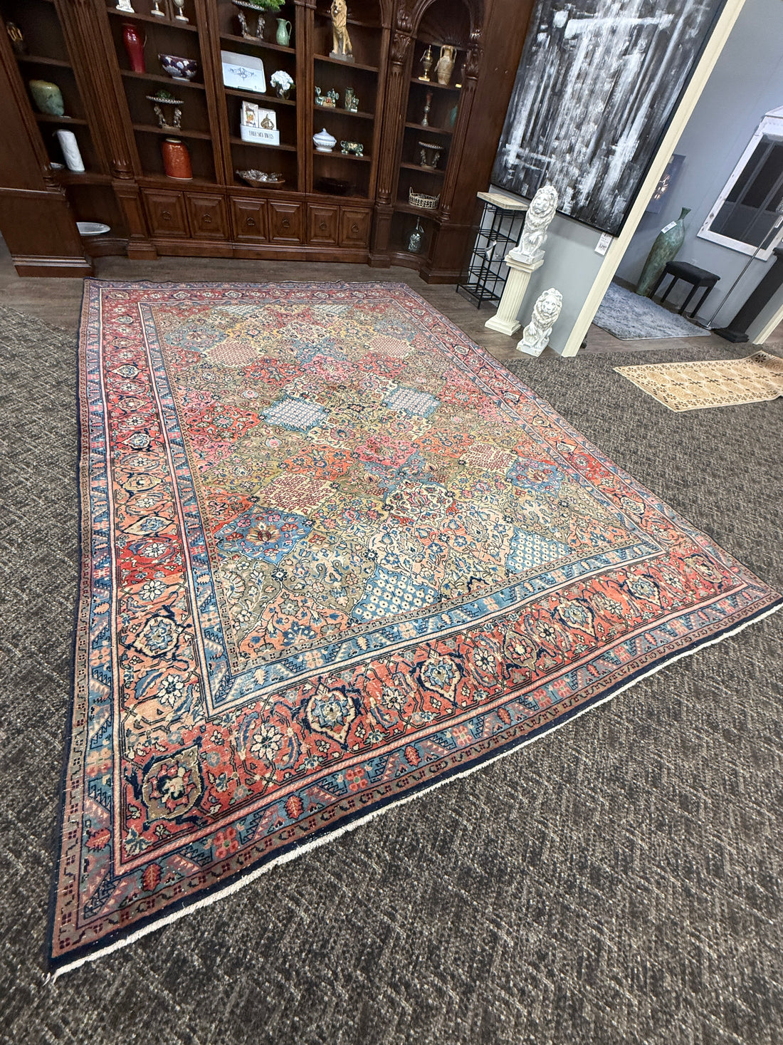 14’ x 10’ Ft. Vintage Persian Hamadan - Bakhtiyar Hand Knotted Wool Rug - 50-60 years old - BR2512