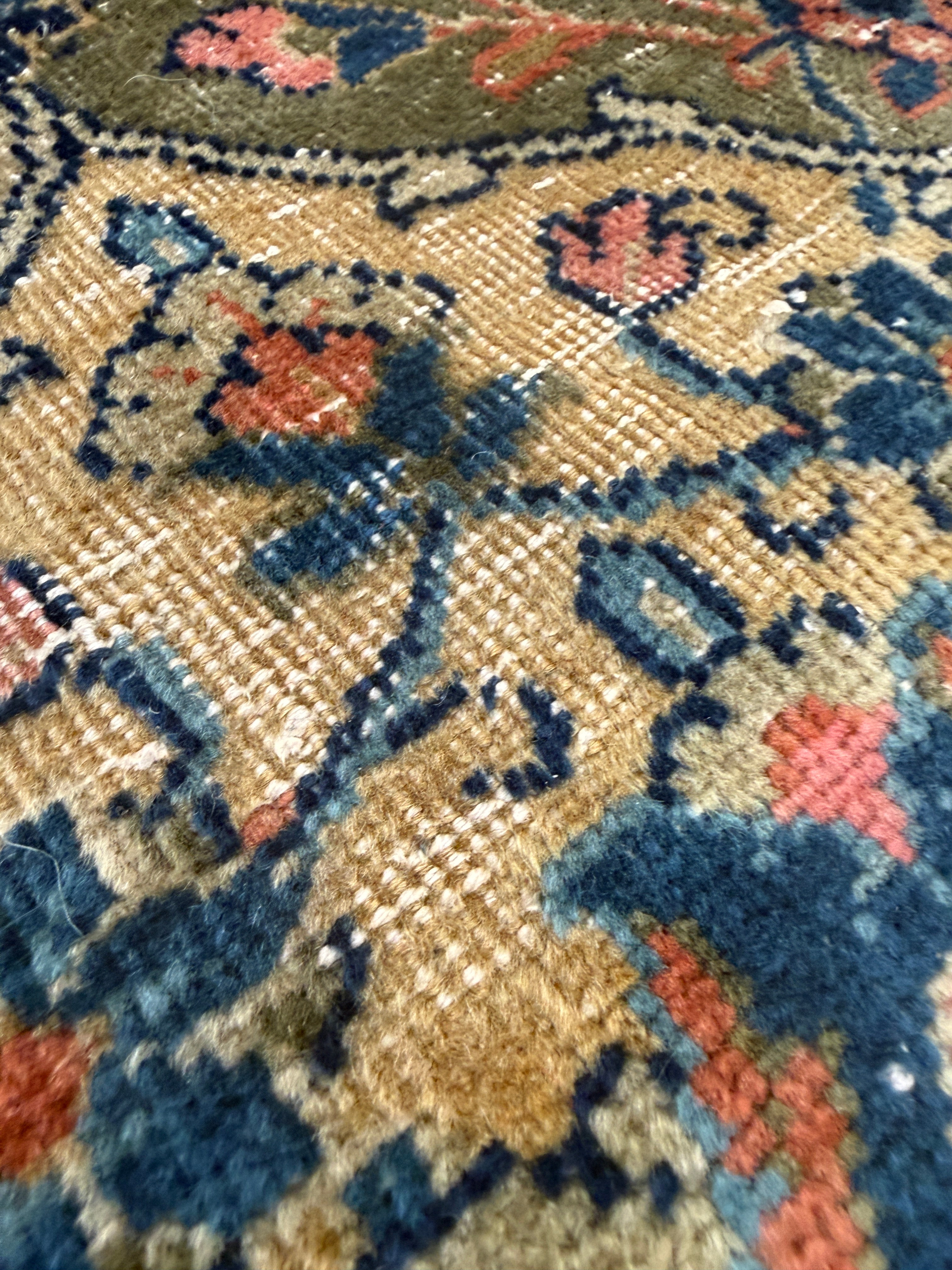 14’ x 10’ Ft. Vintage Persian Hamadan - Bakhtiyar Hand Knotted Wool Rug - 50-60 years old - BR2512
