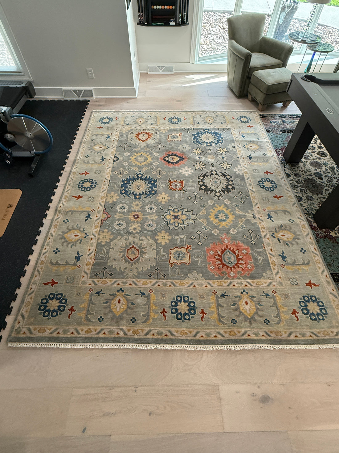 8' x 10' Ft. Contemporary Turkish Oushak Bohemian Hand Knotted Wool Rug - BR3076