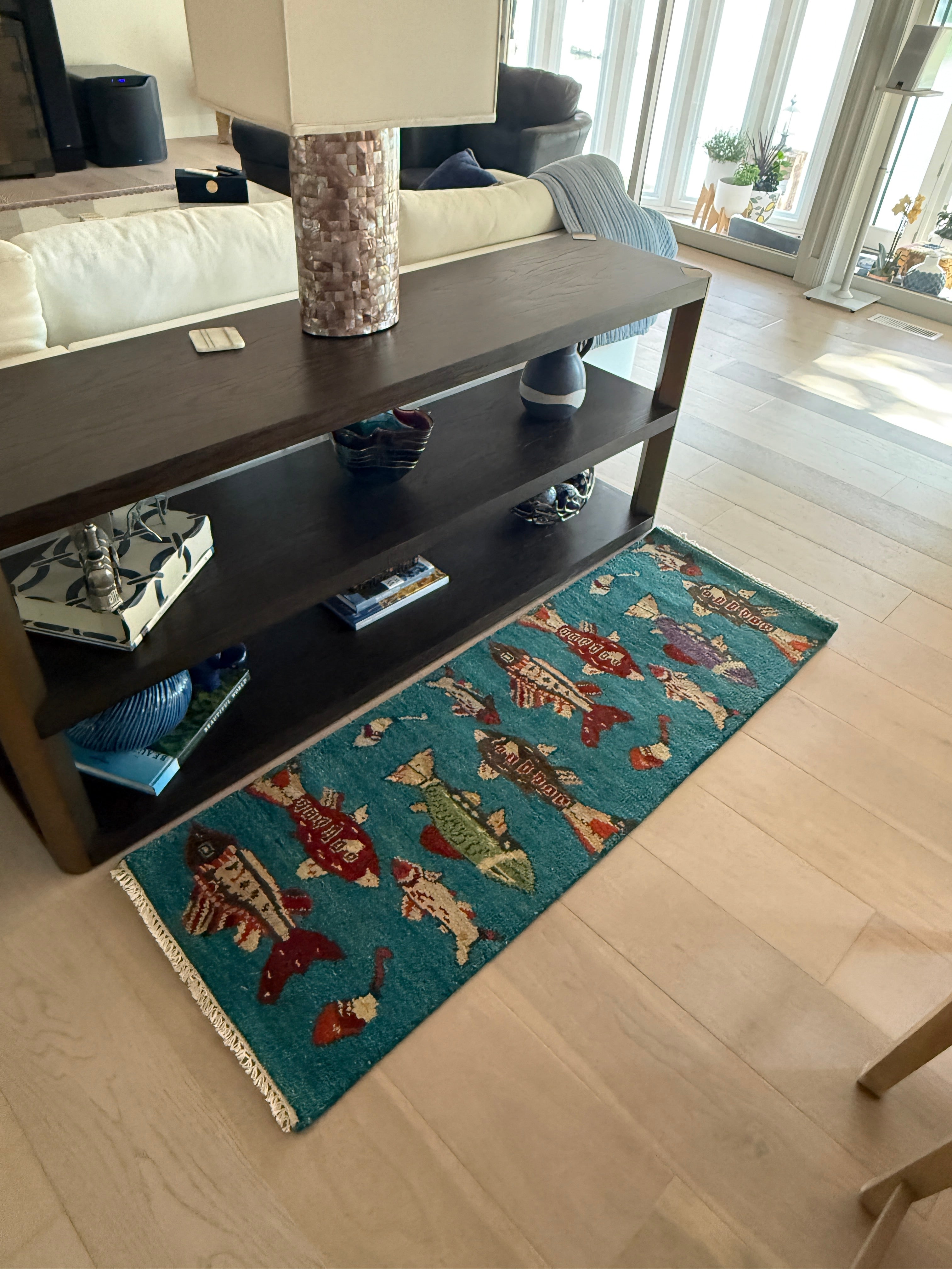 2' x 6' Ft. Fun Colorful Fish Design Turkish Hand Knotted Wool Rug / Runner - BR3078