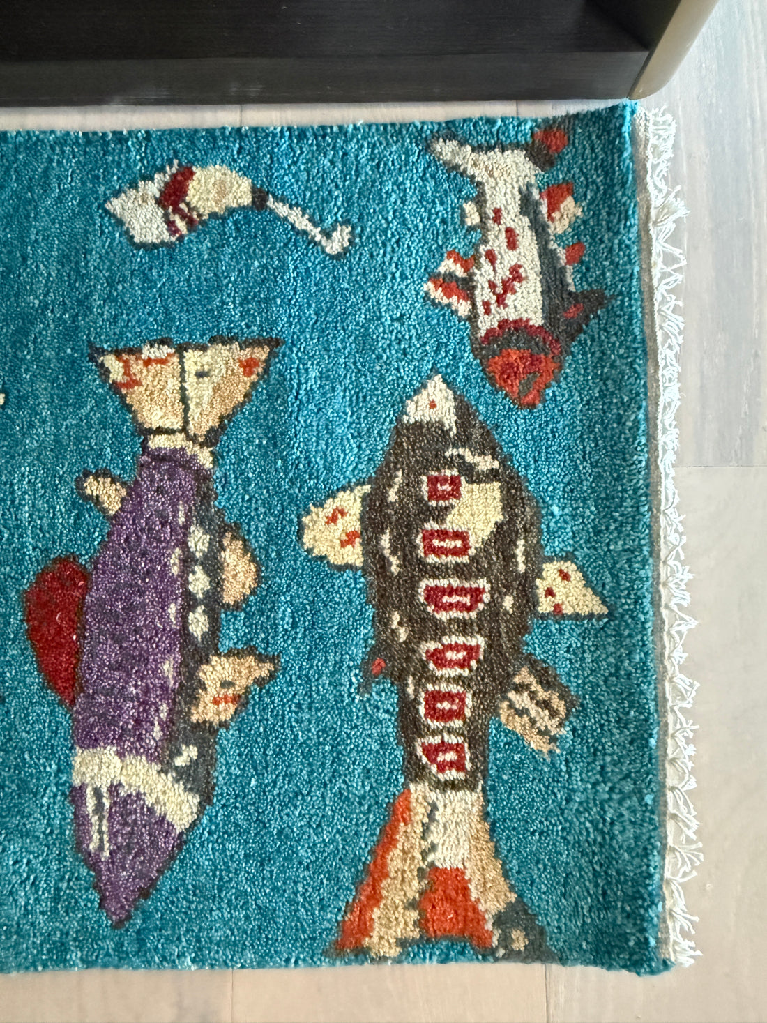 2' x 6' Ft. Fun Colorful Fish Design Turkish Hand Knotted Wool Rug / Runner - BR3078