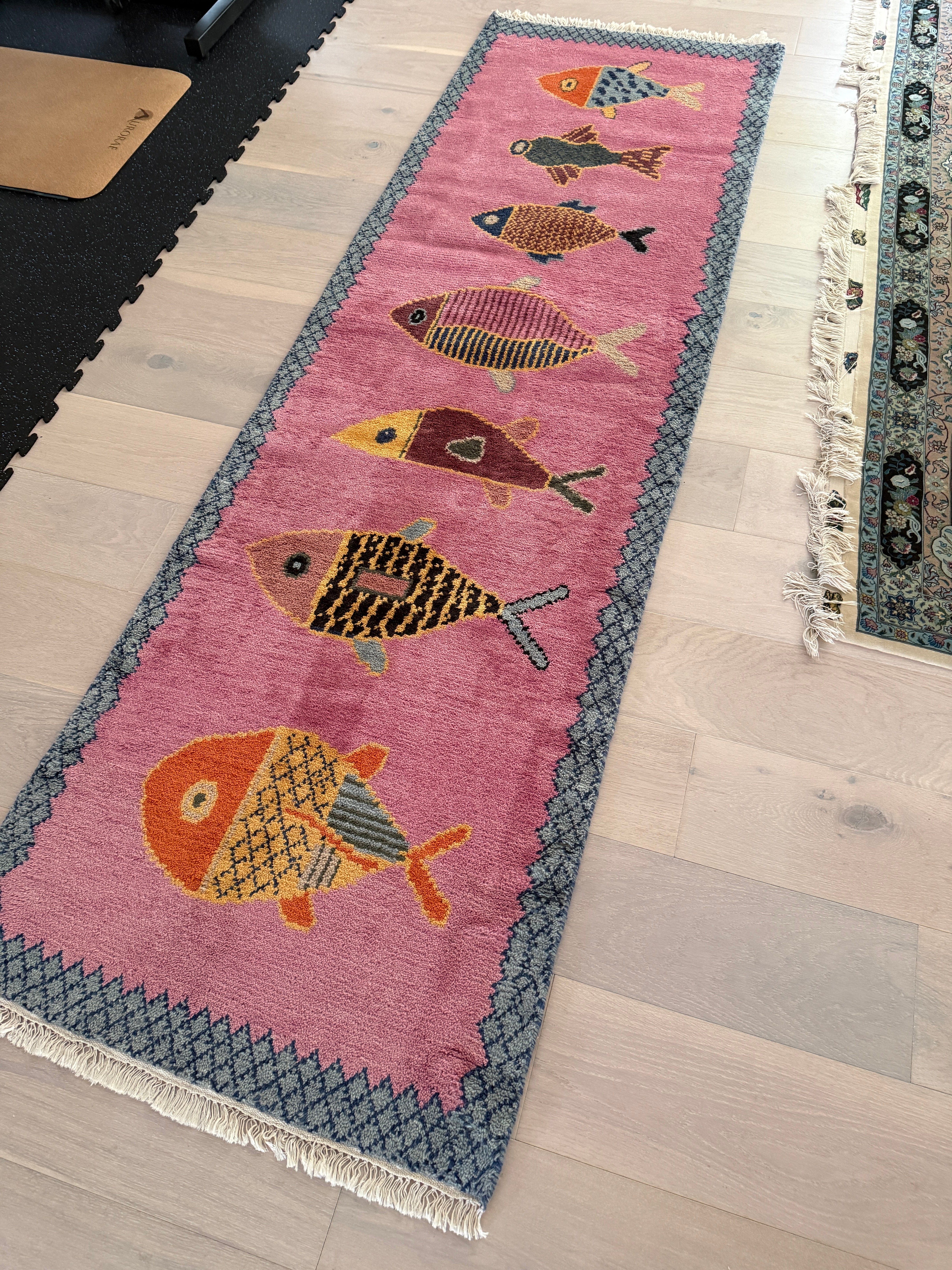 3' x 9' Ft. Contemporary Pink Turkish Bohemian Oushak Hand Knotted Wool Runner / Rug - BR3034