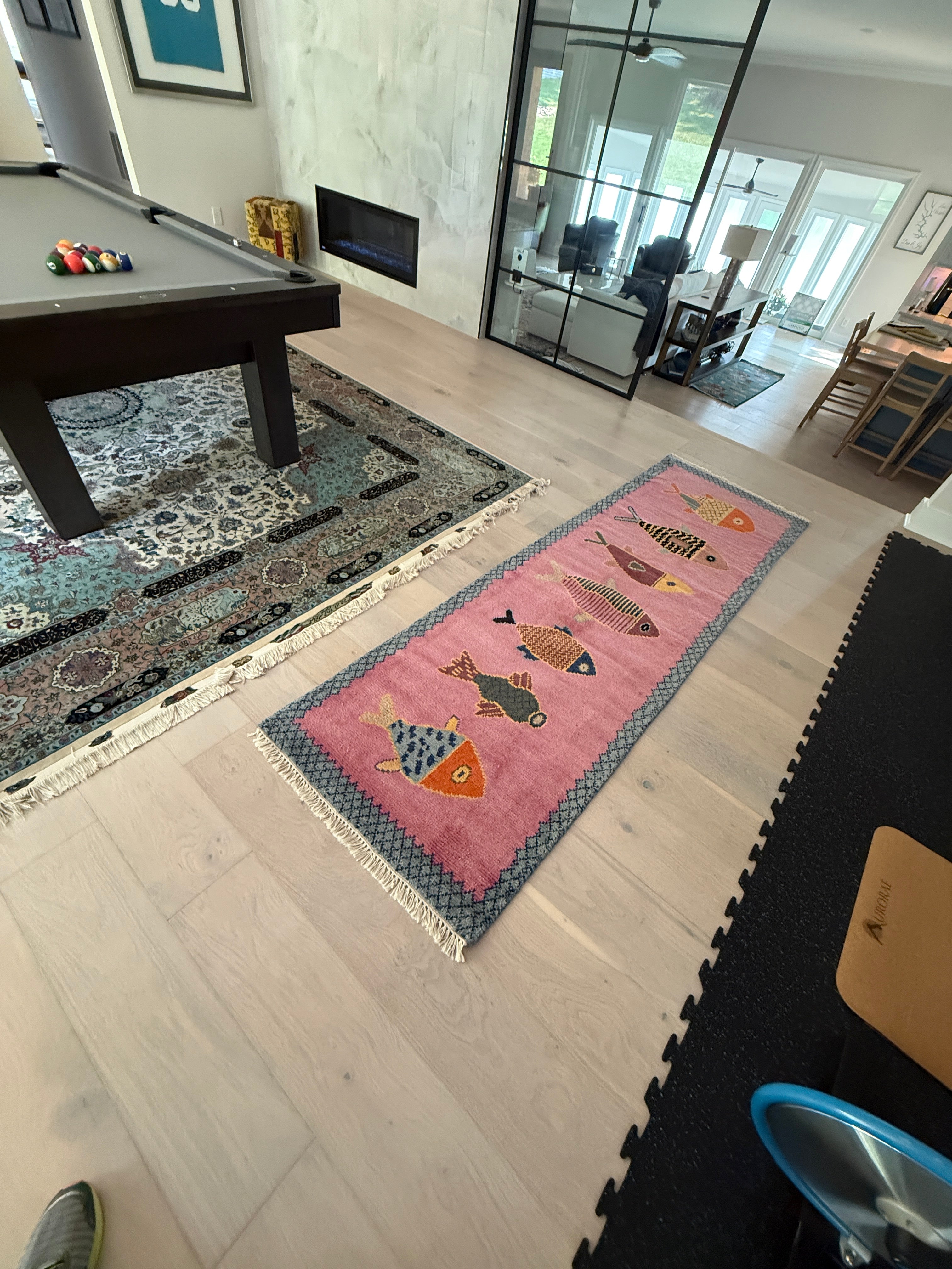 3' x 9' Ft. Contemporary Pink Turkish Bohemian Oushak Hand Knotted Wool Runner / Rug - BR3034