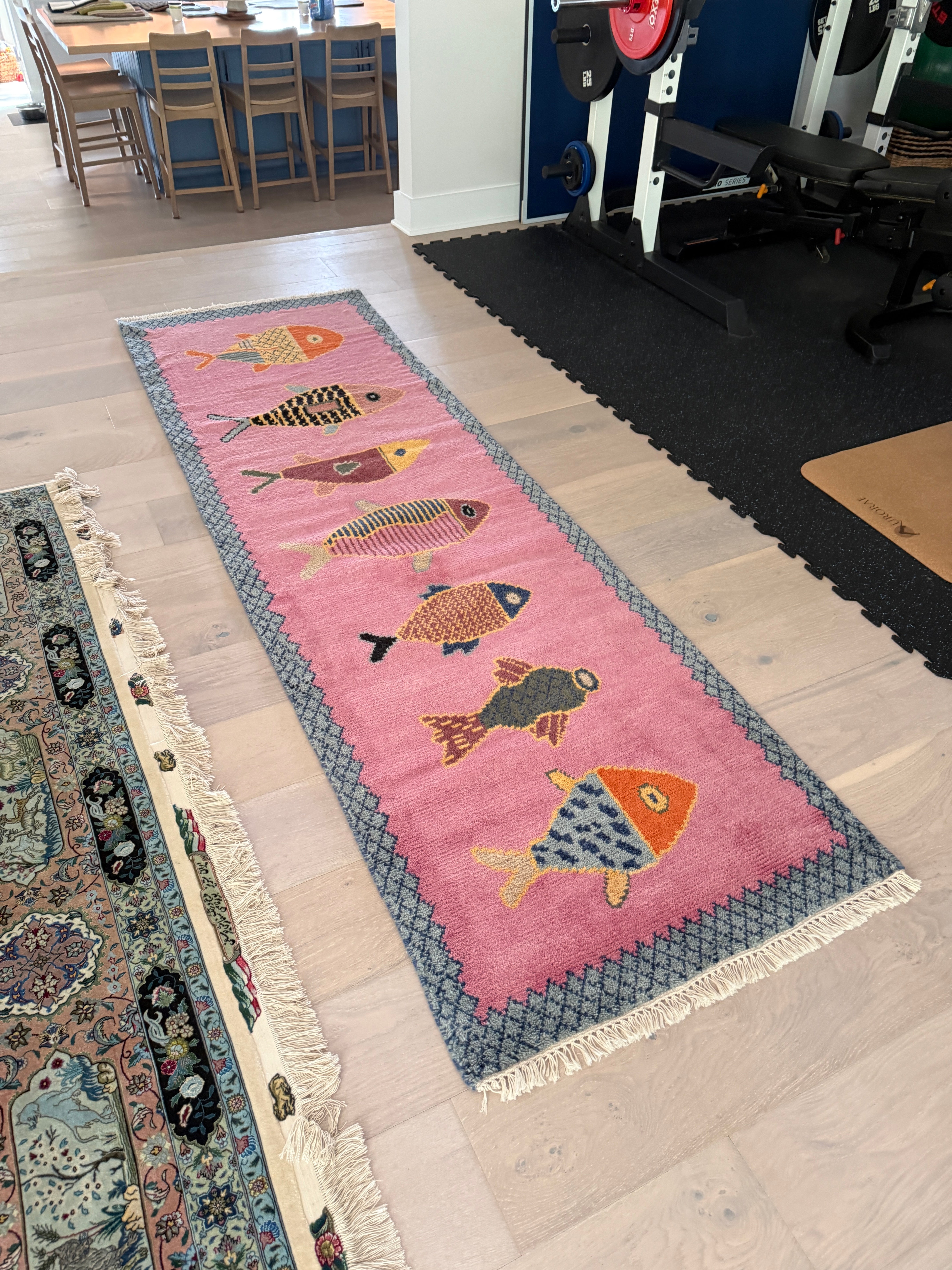 3' x 9' Ft. Contemporary Pink Turkish Bohemian Oushak Hand Knotted Wool Runner / Rug - BR3034