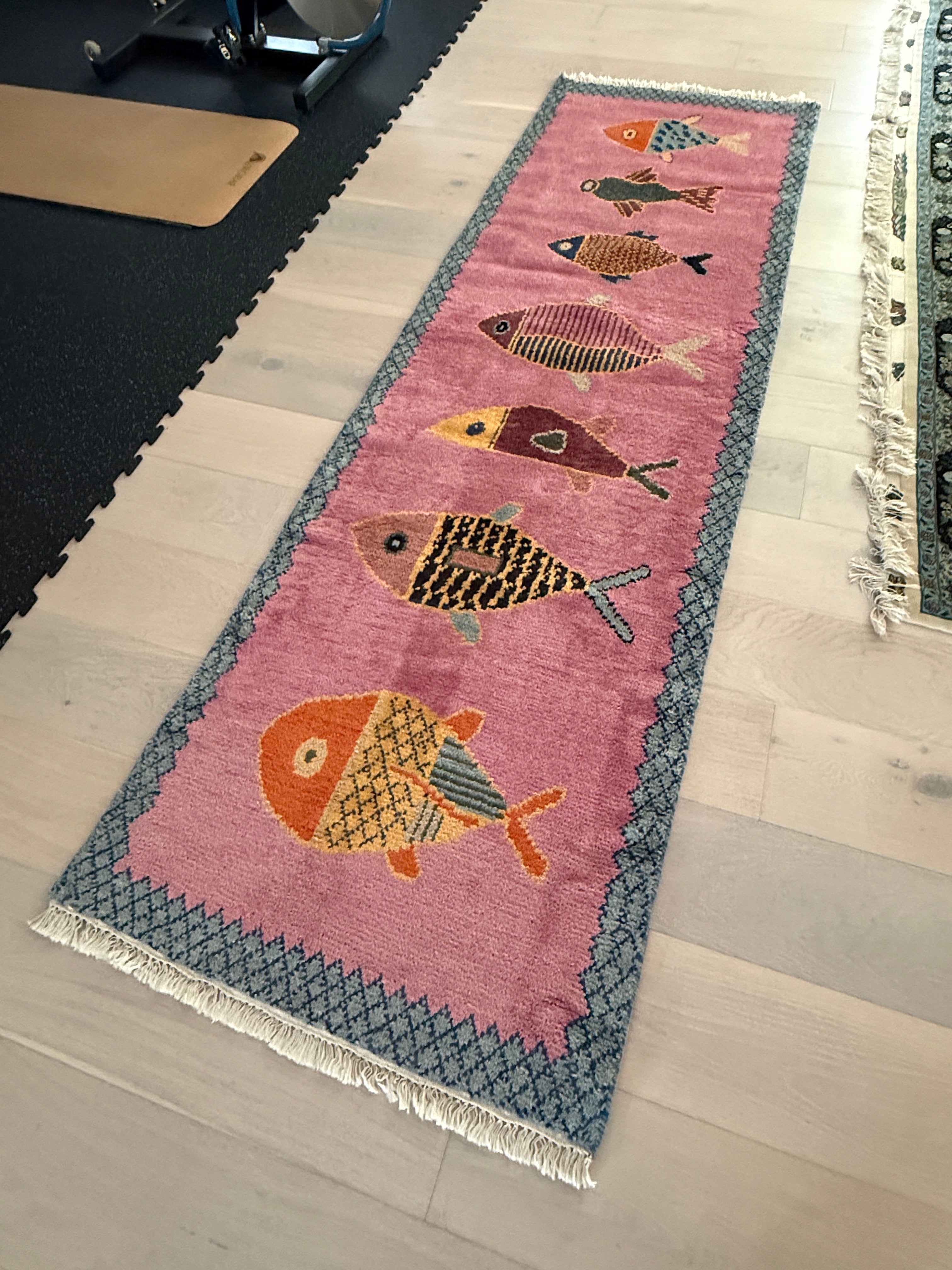 3' x 9' Ft. Contemporary Pink Turkish Bohemian Oushak Hand Knotted Wool Runner / Rug - BR3034