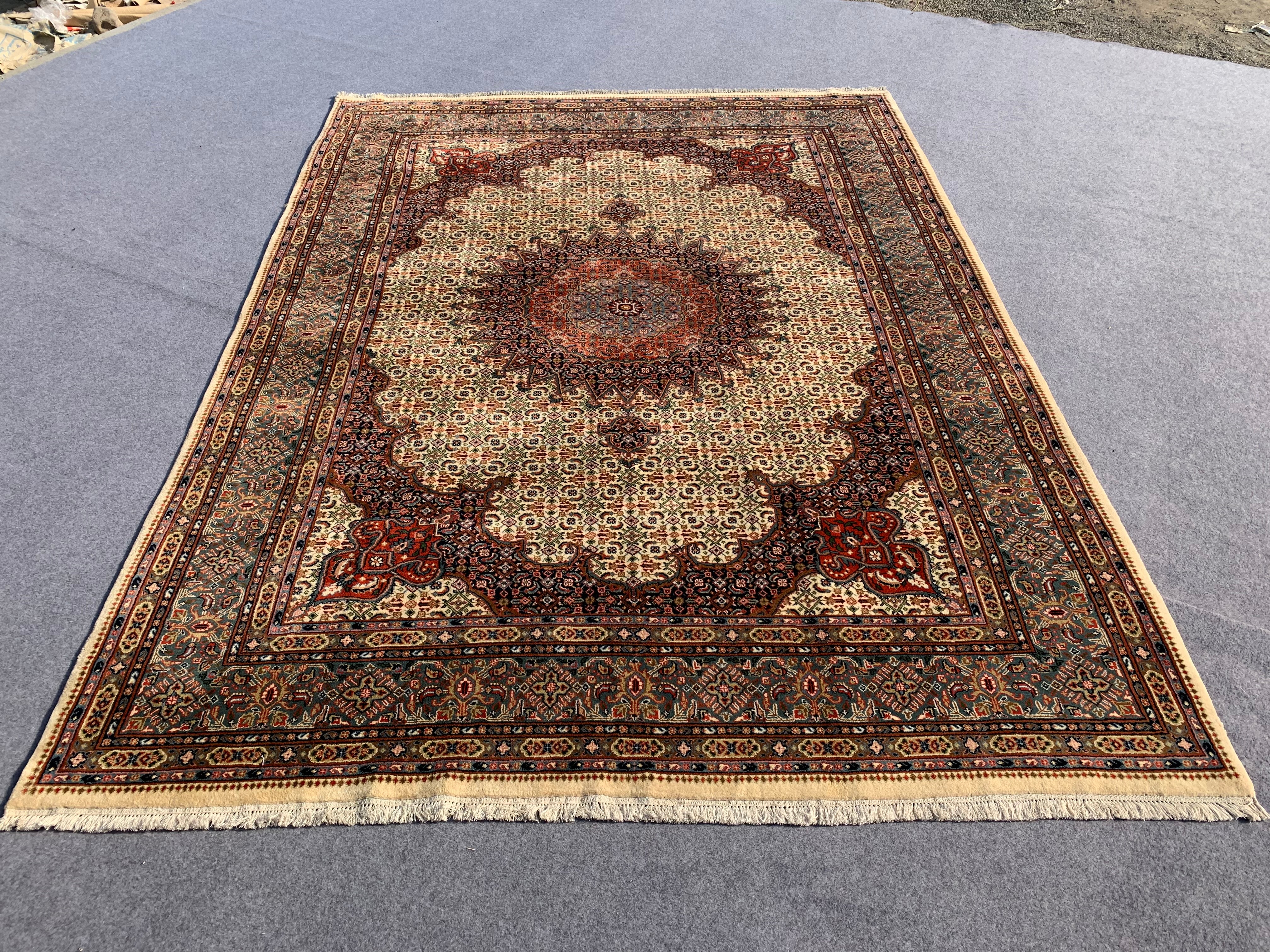 10' x 8' Ft. Authentic Vintage Tribal Yamoud Hand Knotted Fine Wool Area Rug - BR318