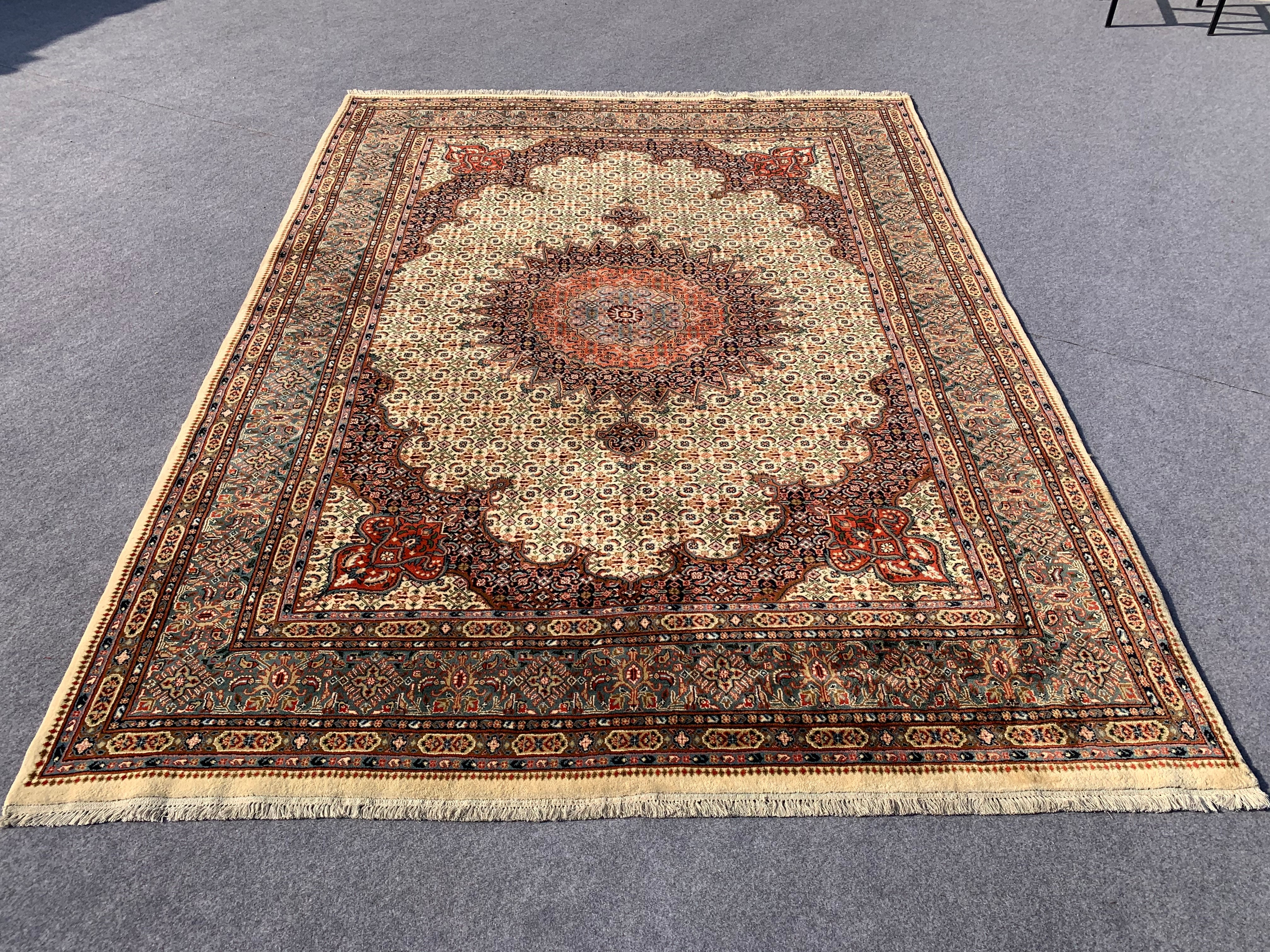 10' x 8' Ft. Authentic Vintage Tribal Yamoud Hand Knotted Fine Wool Area Rug - BR318