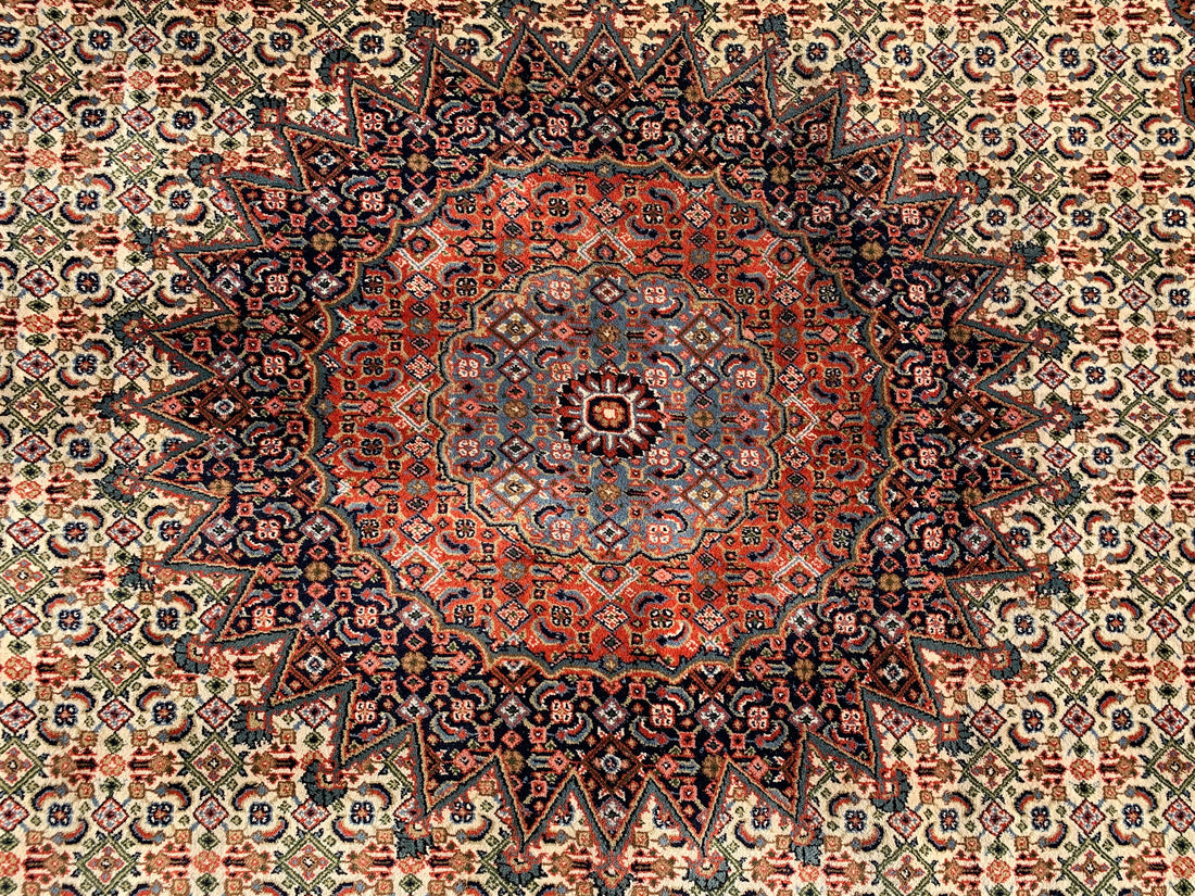 10' x 8' Ft. Authentic Vintage Tribal Yamoud Hand Knotted Fine Wool Area Rug - BR318
