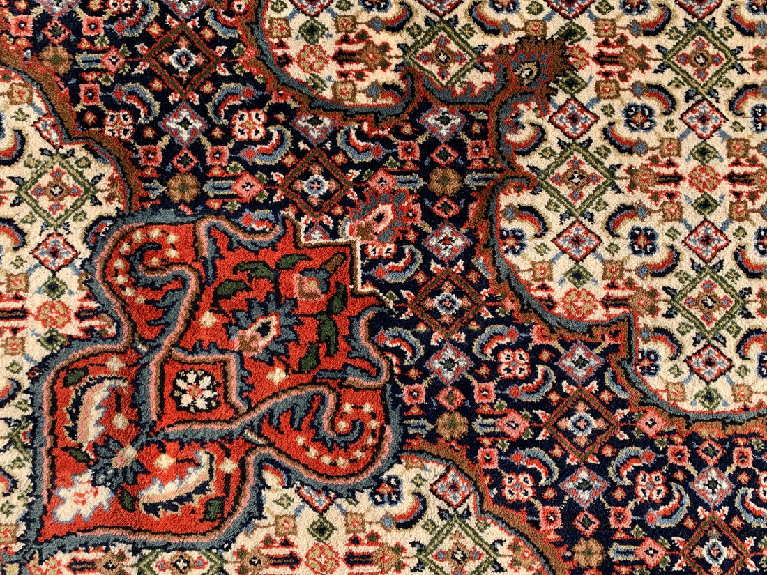 10' x 8' Ft. Authentic Vintage Tribal Yamoud Hand Knotted Fine Wool Area Rug - BR318