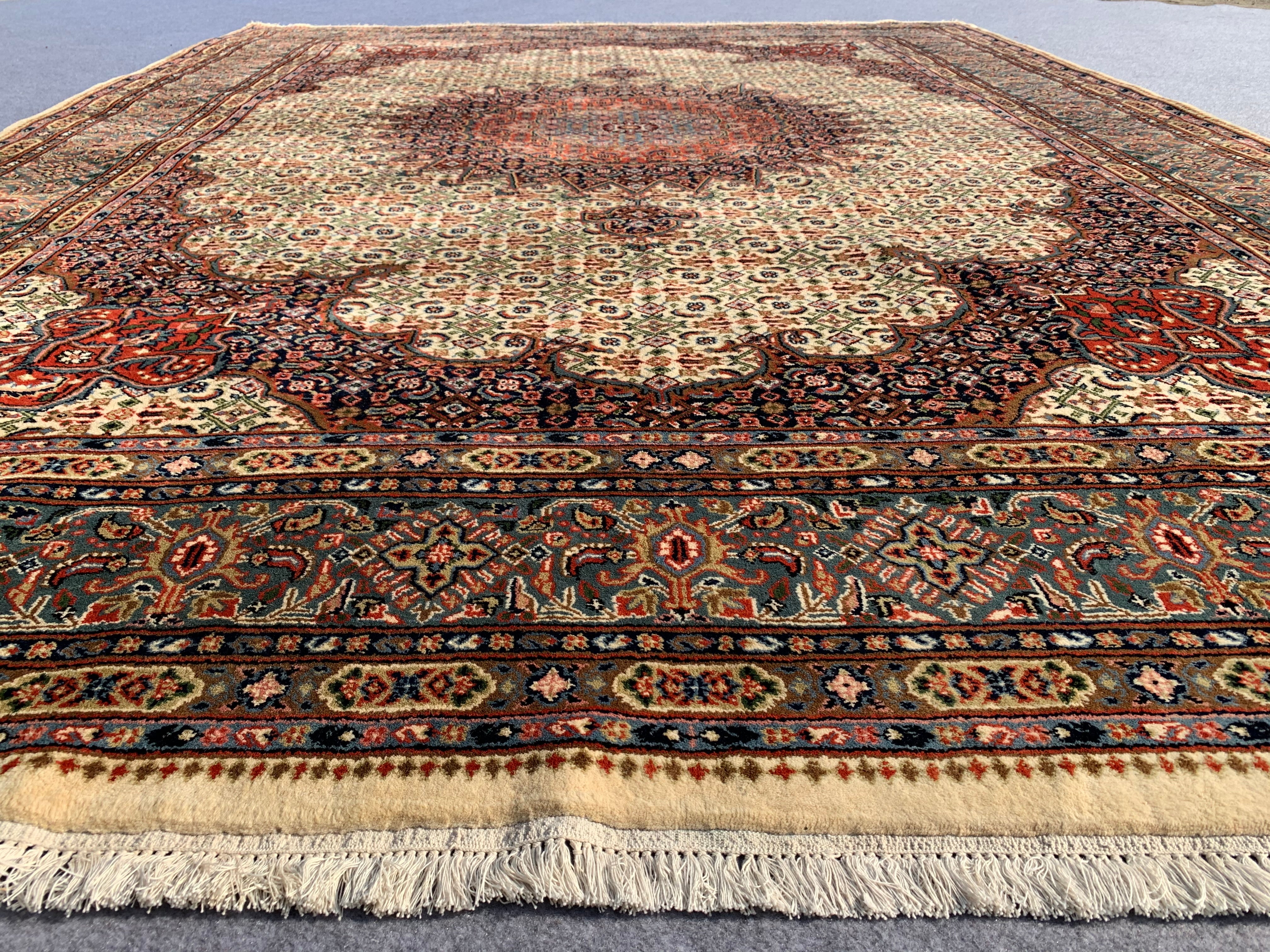 10' x 8' Ft. Authentic Vintage Tribal Yamoud Hand Knotted Fine Wool Area Rug - BR318