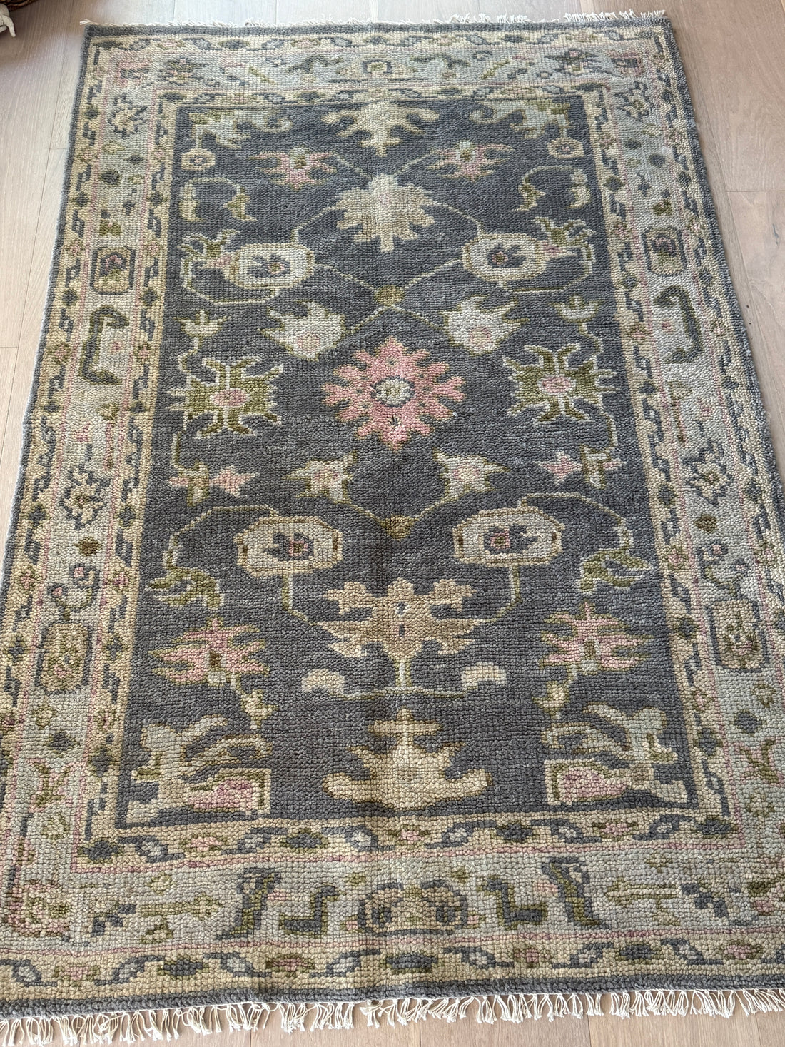 4' x 6' Ft. Contemporary Turkish Oushak Bohemian Hand Knotted Wool Area Rug – BR3083