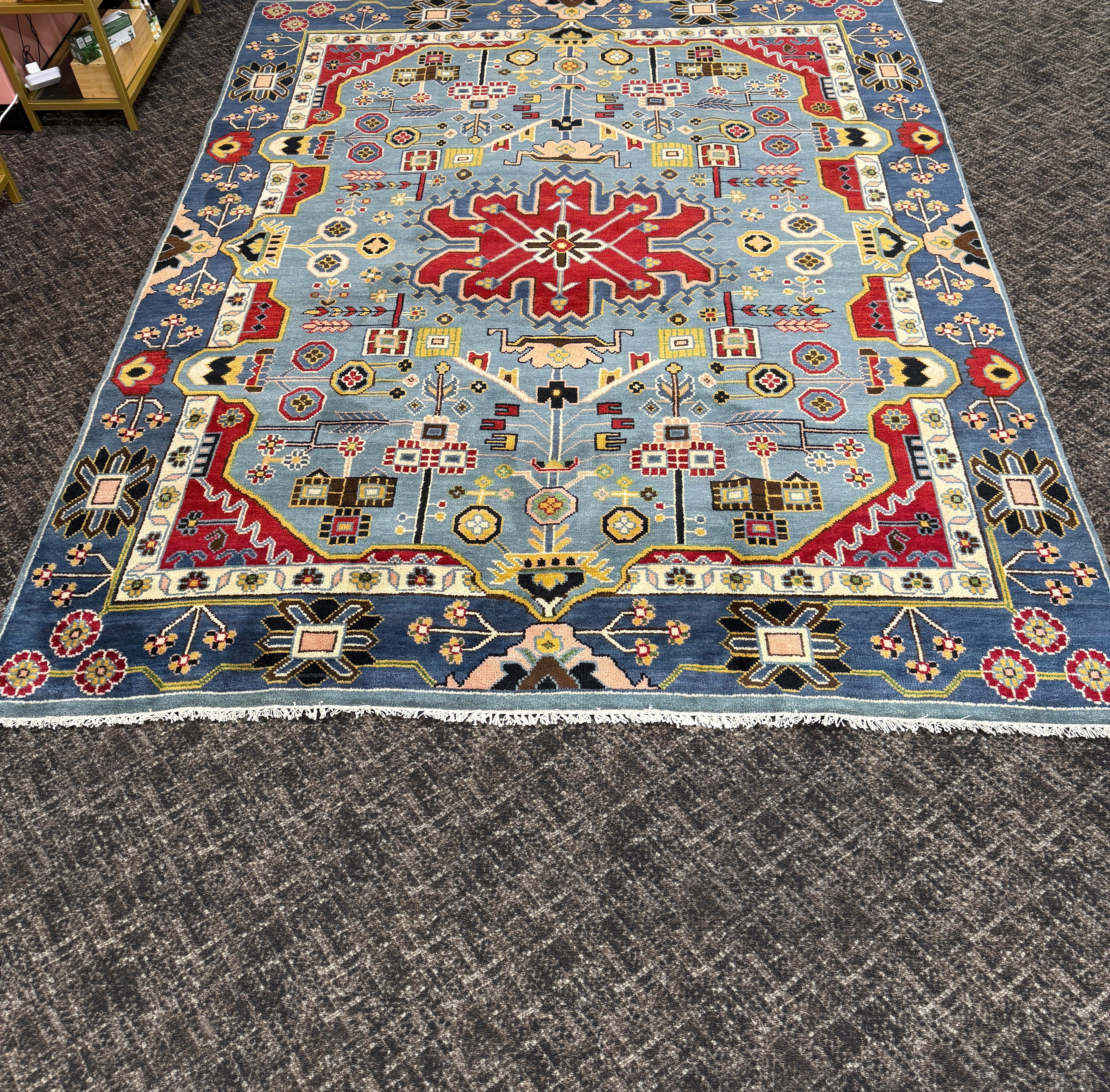 8’ x 10’ Contemporary Imported Turkish Bohemian Oushak Hand Knotted Wool Area Rug 8x10 - BR3090