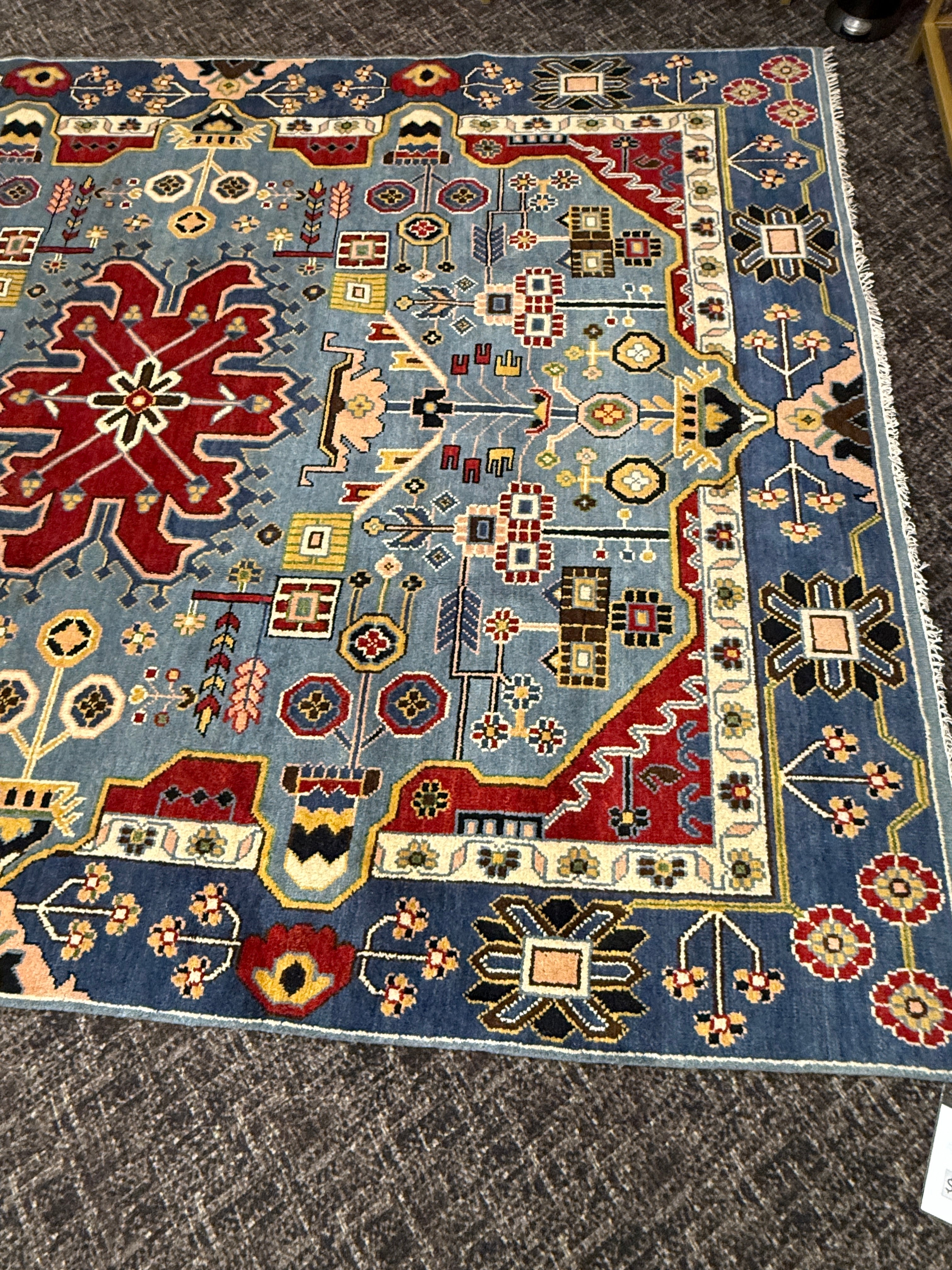 8’ x 10’ Contemporary Imported Turkish Bohemian Oushak Hand Knotted Wool Area Rug 8x10 - BR3090