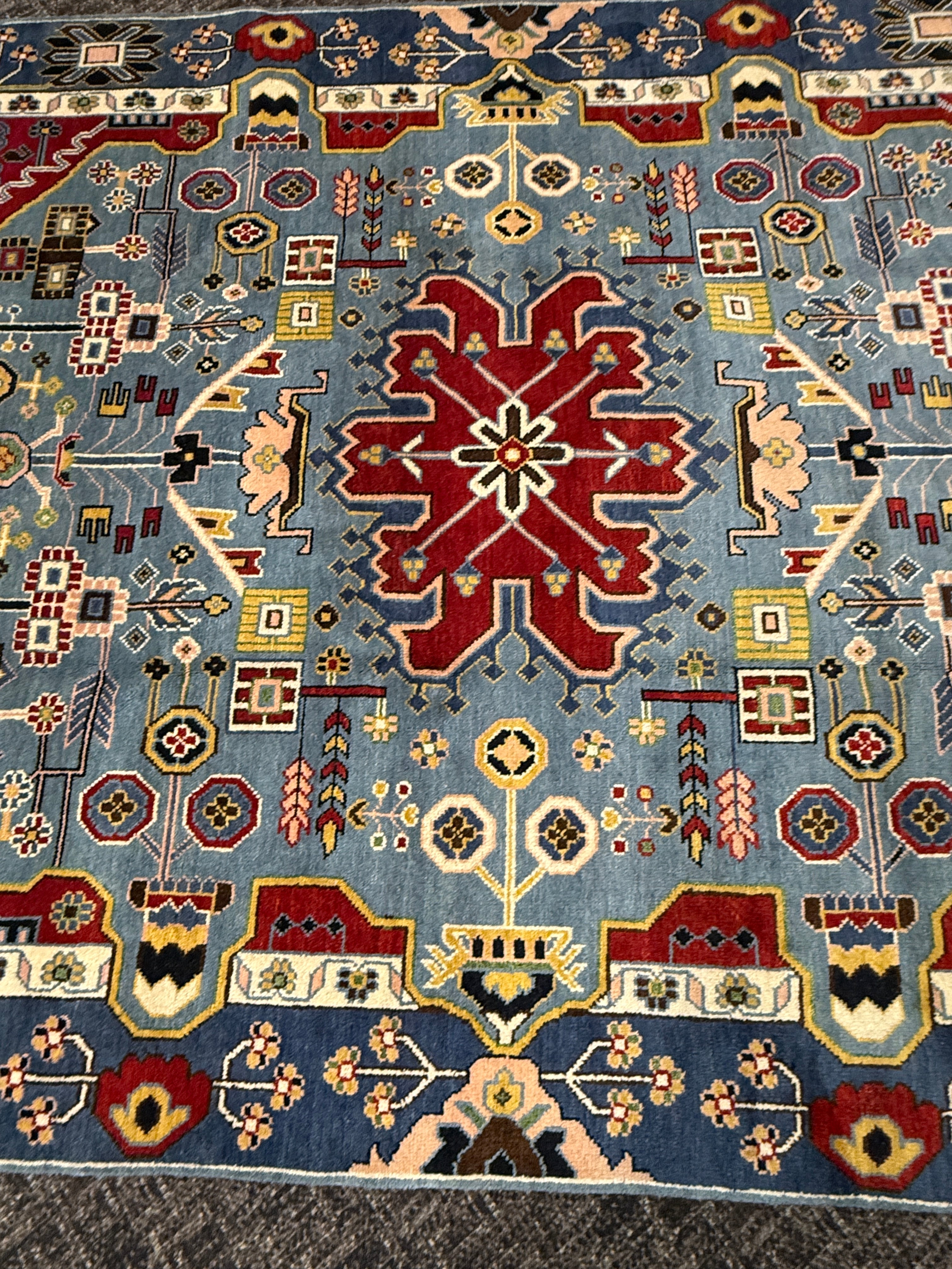 8’ x 10’ Contemporary Imported Turkish Bohemian Oushak Hand Knotted Wool Area Rug 8x10 - BR3090