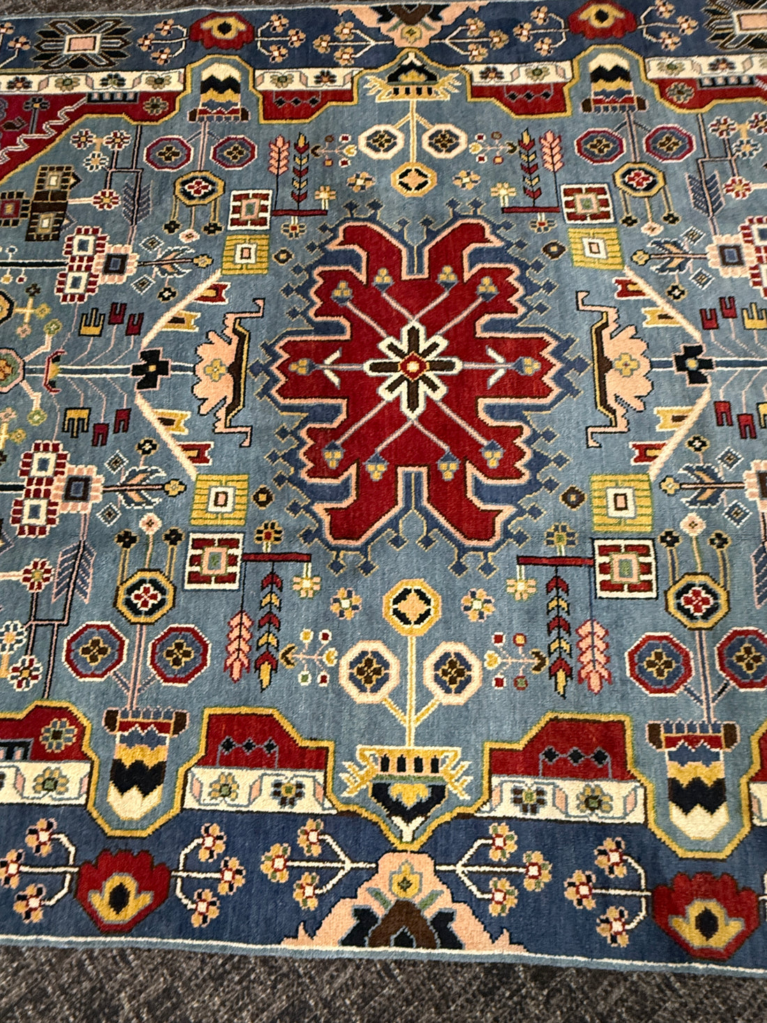 8’ x 10’ Contemporary Imported Turkish Bohemian Oushak Hand Knotted Wool Area Rug 8x10 - BR3090