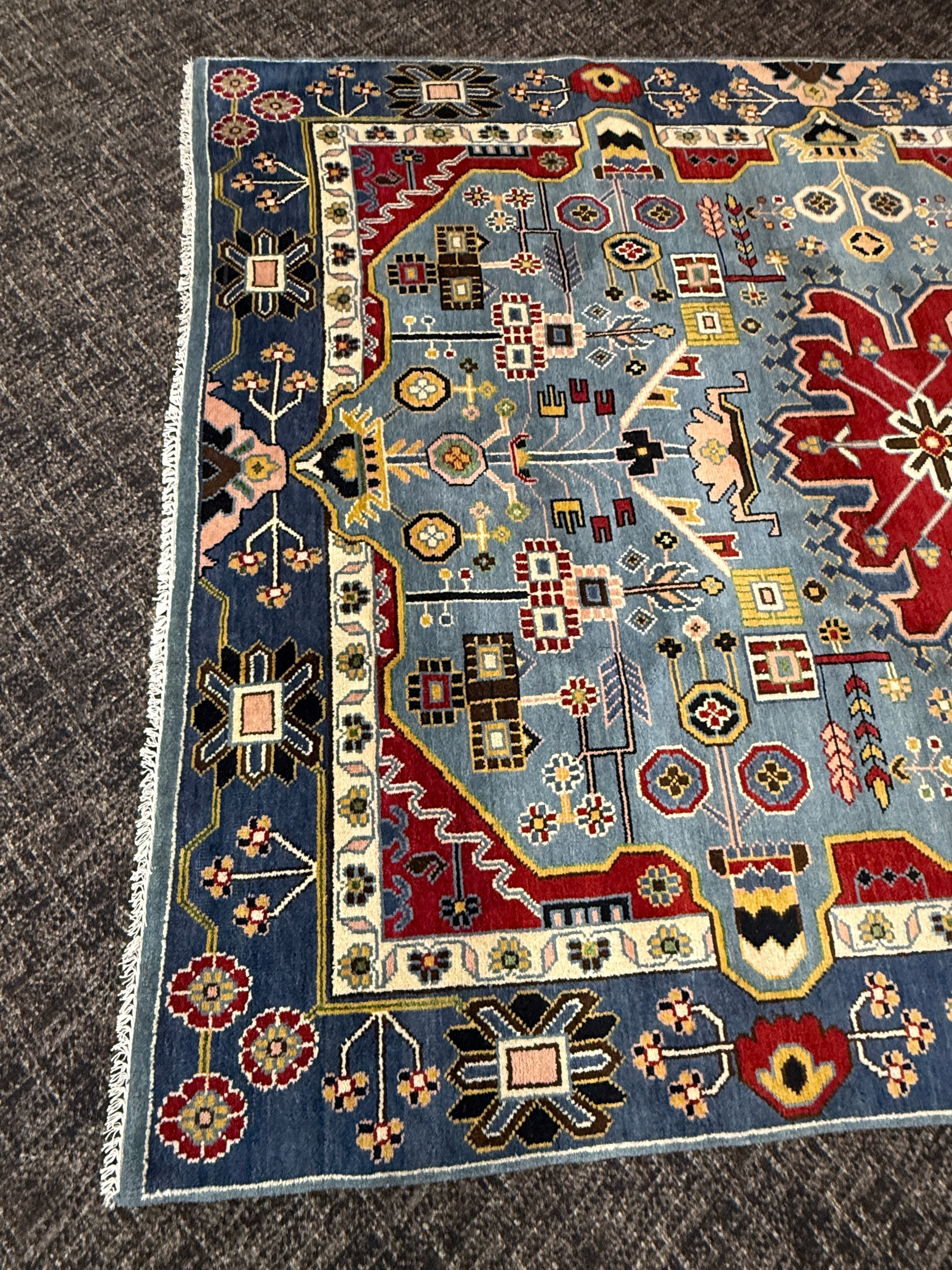 8’ x 10’ Contemporary Imported Turkish Bohemian Oushak Hand Knotted Wool Area Rug 8x10 - BR3090