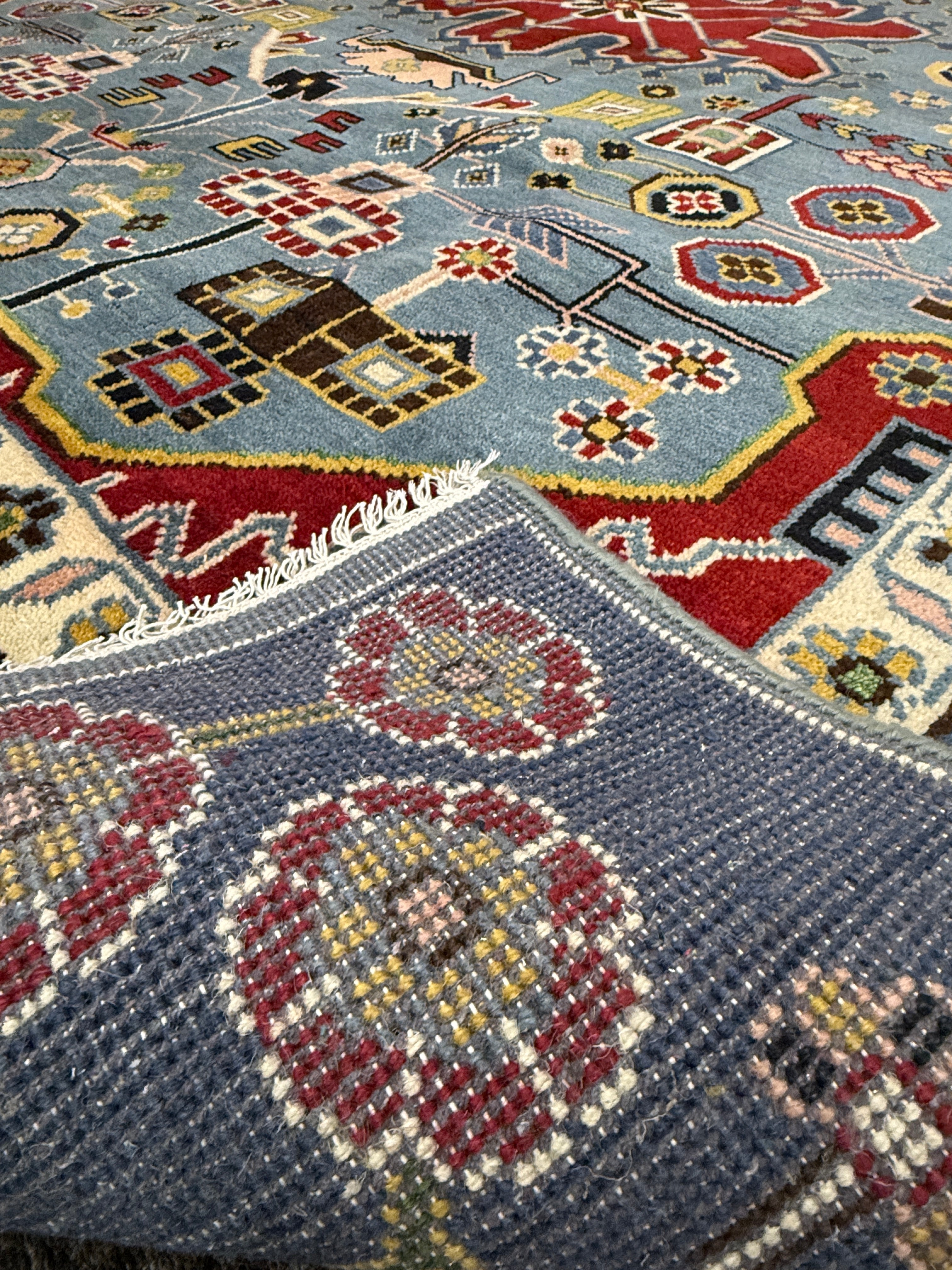 8’ x 10’ Contemporary Imported Turkish Bohemian Oushak Hand Knotted Wool Area Rug 8x10 - BR3090