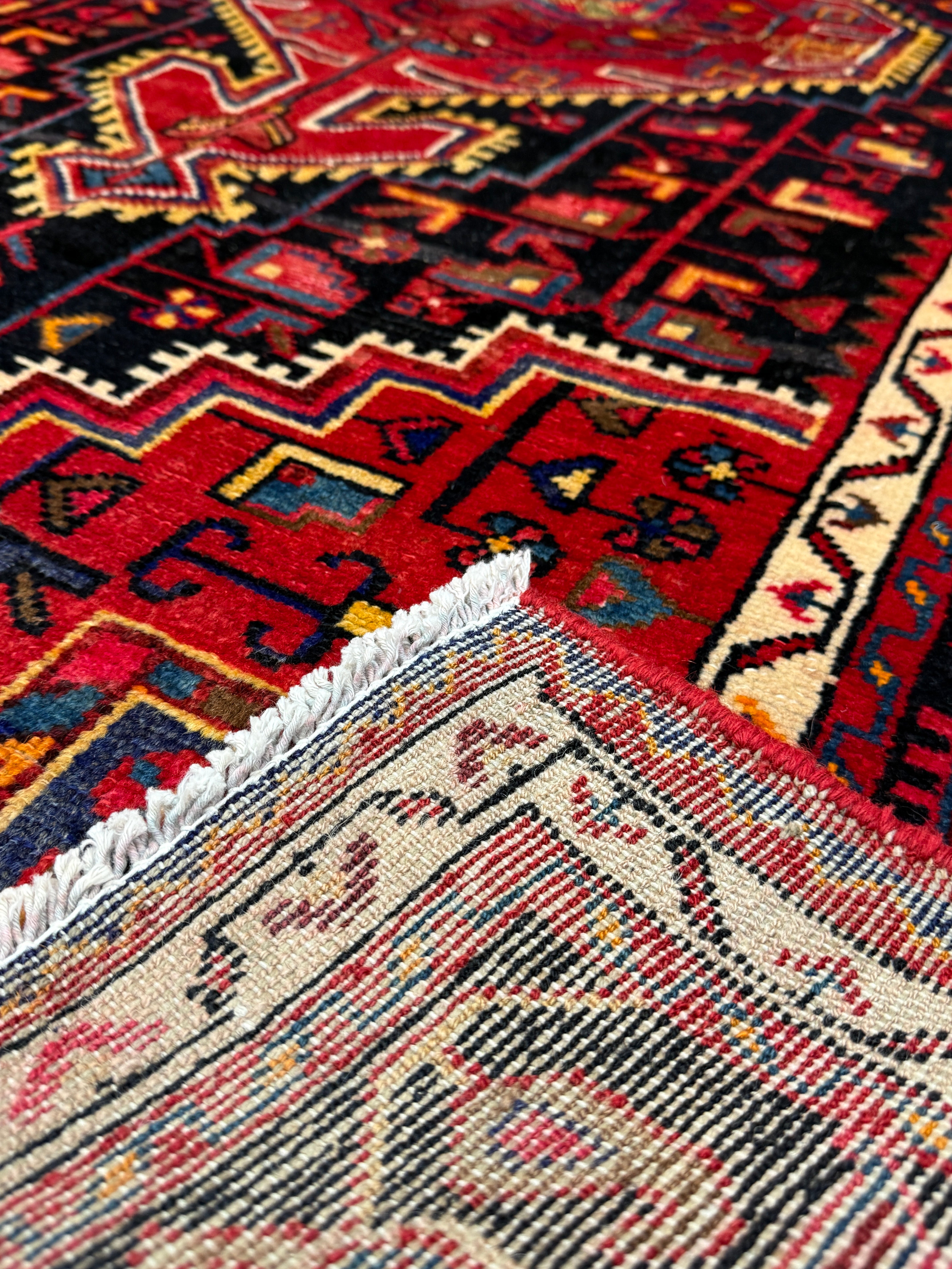 8' x 5' Ft. Authentic Vintage Persian Hamadan Ecbatana Hand Knotted Finest Wool Area Rug - BR75