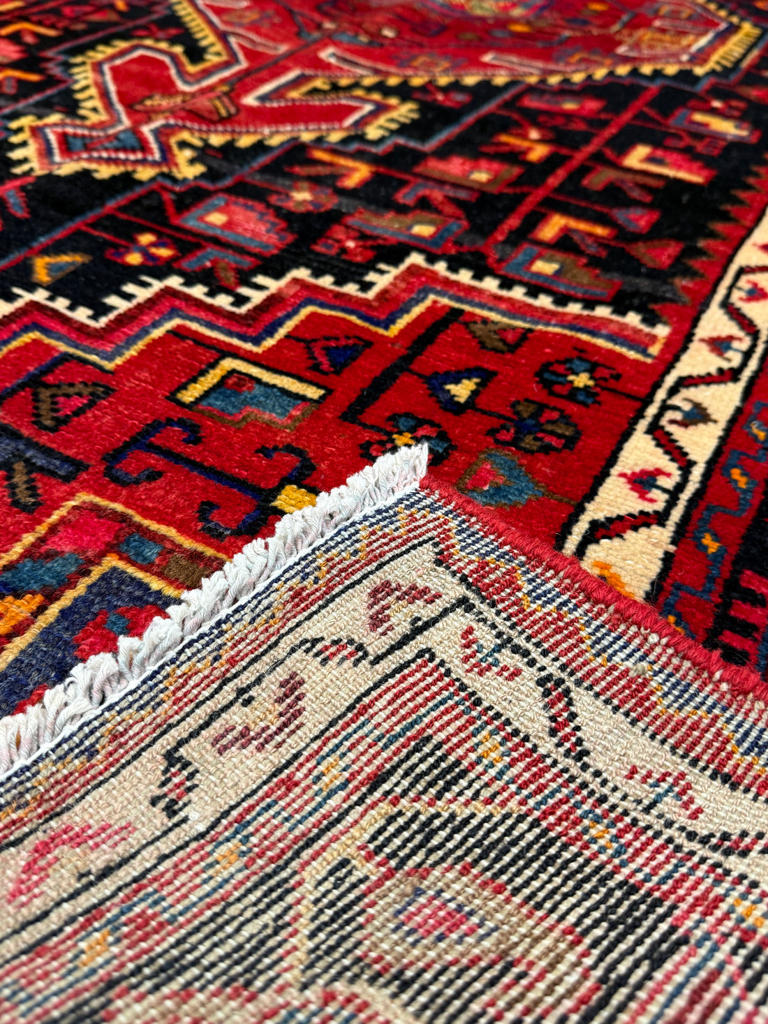 8' x 5' Ft. Authentic Vintage Persian Hamadan Ecbatana Hand Knotted Finest Wool Area Rug - BR75
