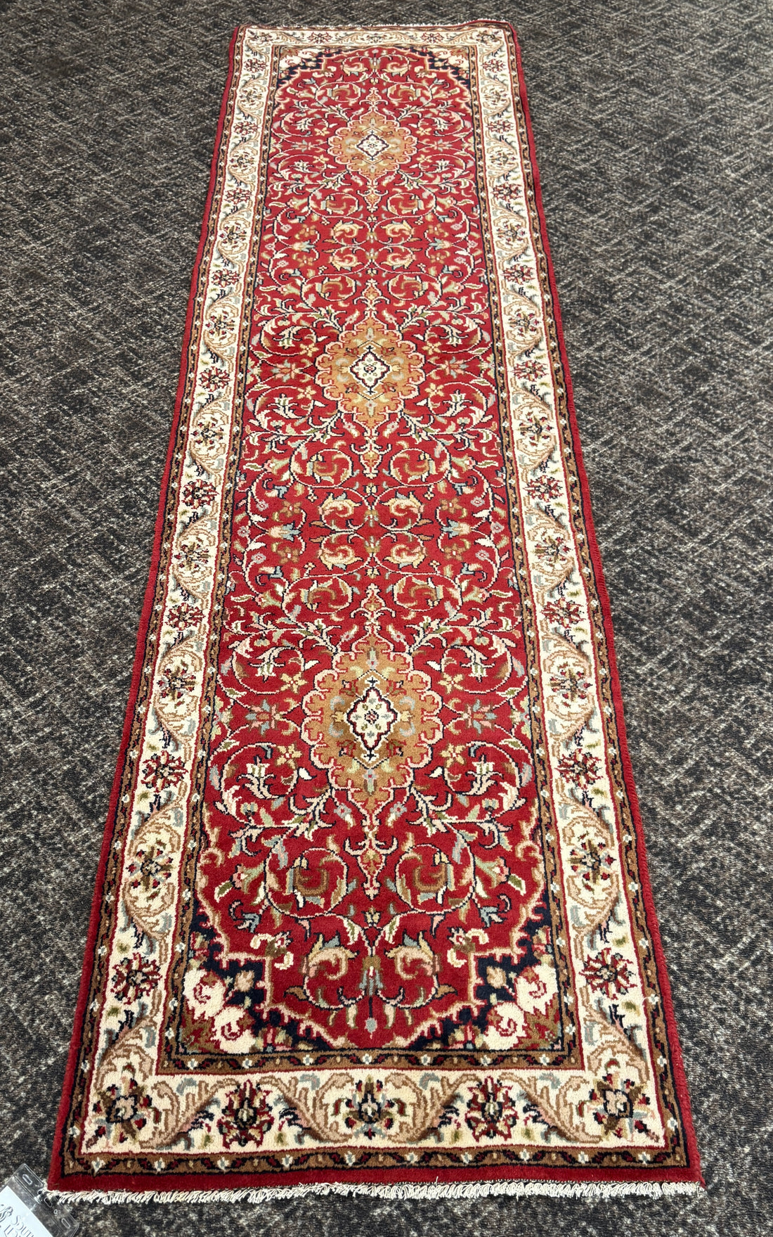 10' x  2 1/2' Ft. Authentic Vintage Tabriz Hand Knotted Fine Wool Runner / Rug BR1743