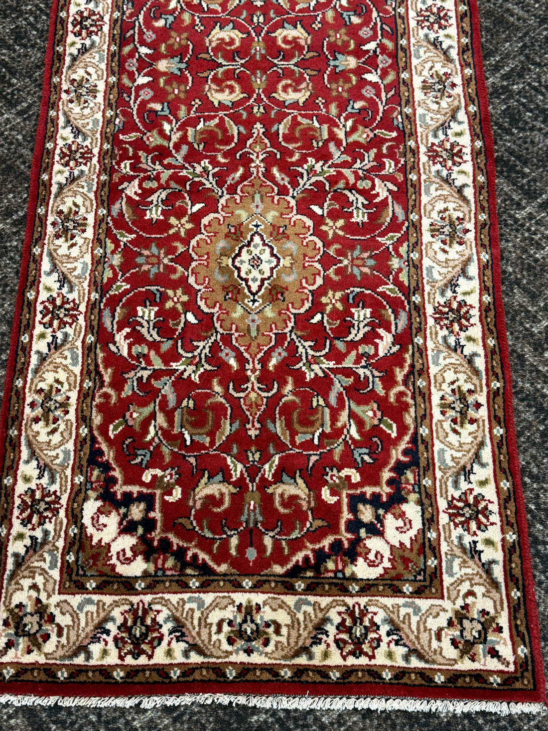 10' x  2 1/2' Ft. Authentic Vintage Tabriz Hand Knotted Fine Wool Runner / Rug BR1743
