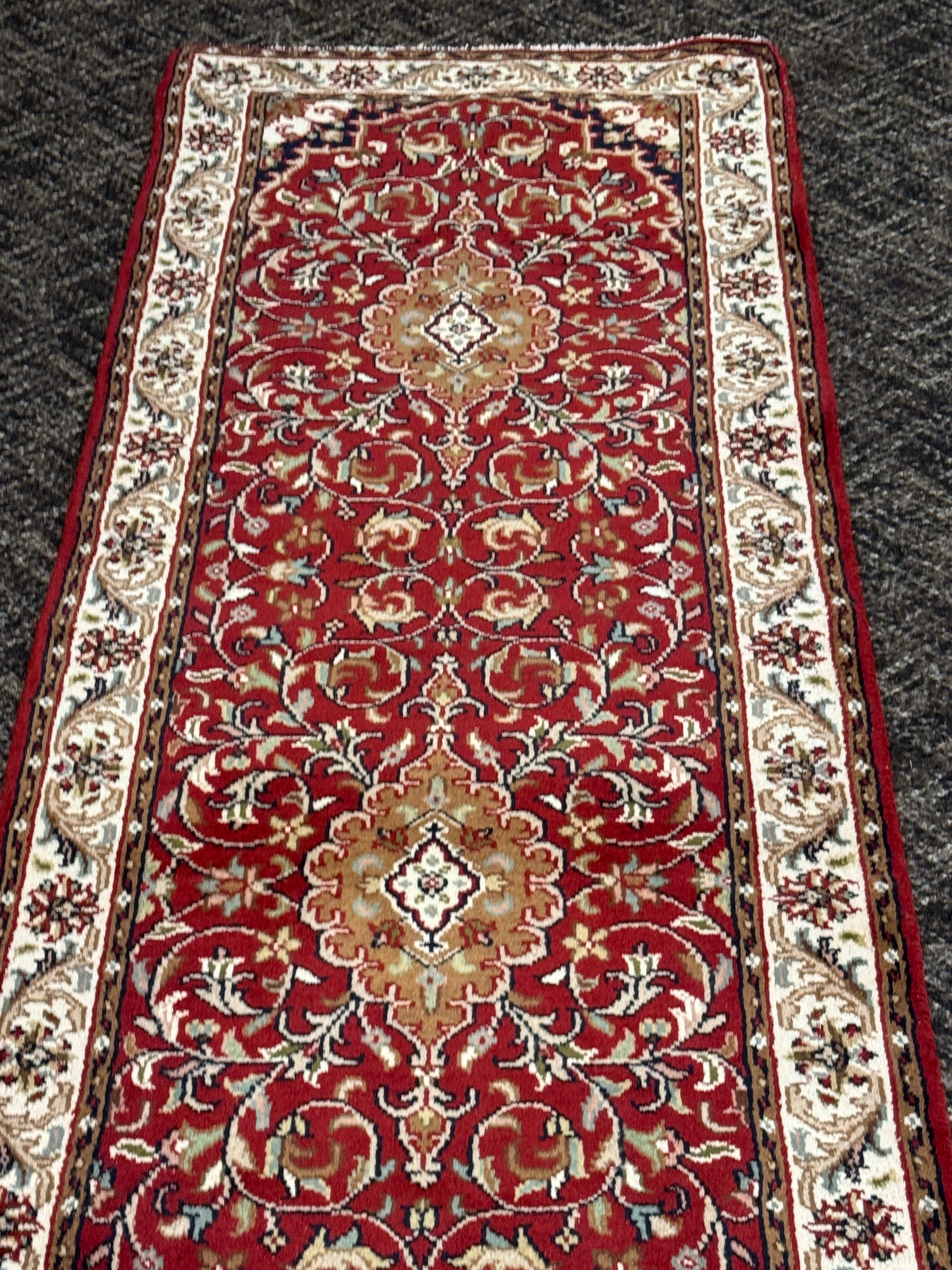 10' x  2 1/2' Ft. Authentic Vintage Tabriz Hand Knotted Fine Wool Runner / Rug BR1743