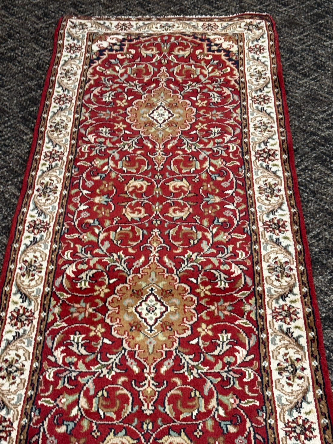 10' x  2 1/2' Ft. Authentic Vintage Tabriz Hand Knotted Fine Wool Runner / Rug BR1743