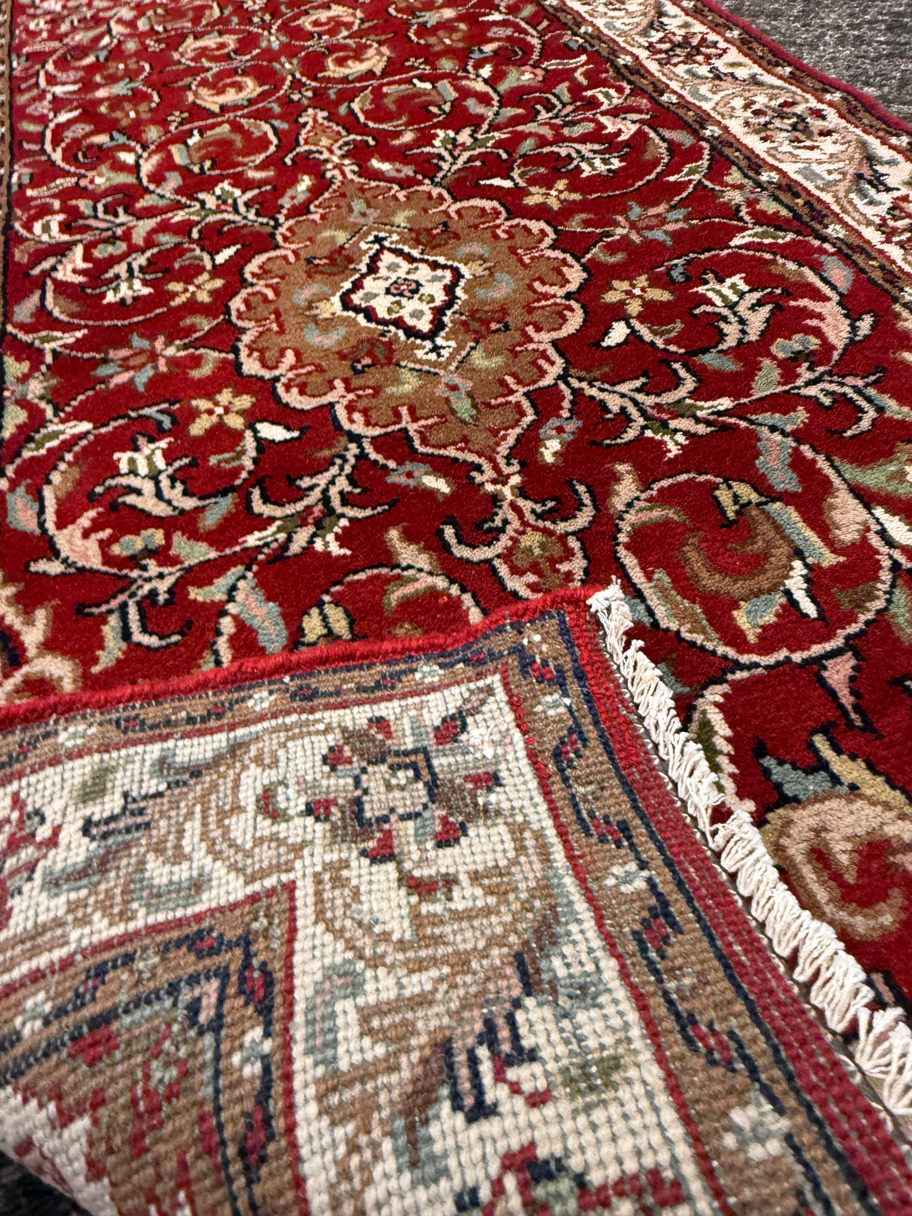 10' x  2 1/2' Ft. Authentic Vintage Tabriz Hand Knotted Fine Wool Runner / Rug BR1743