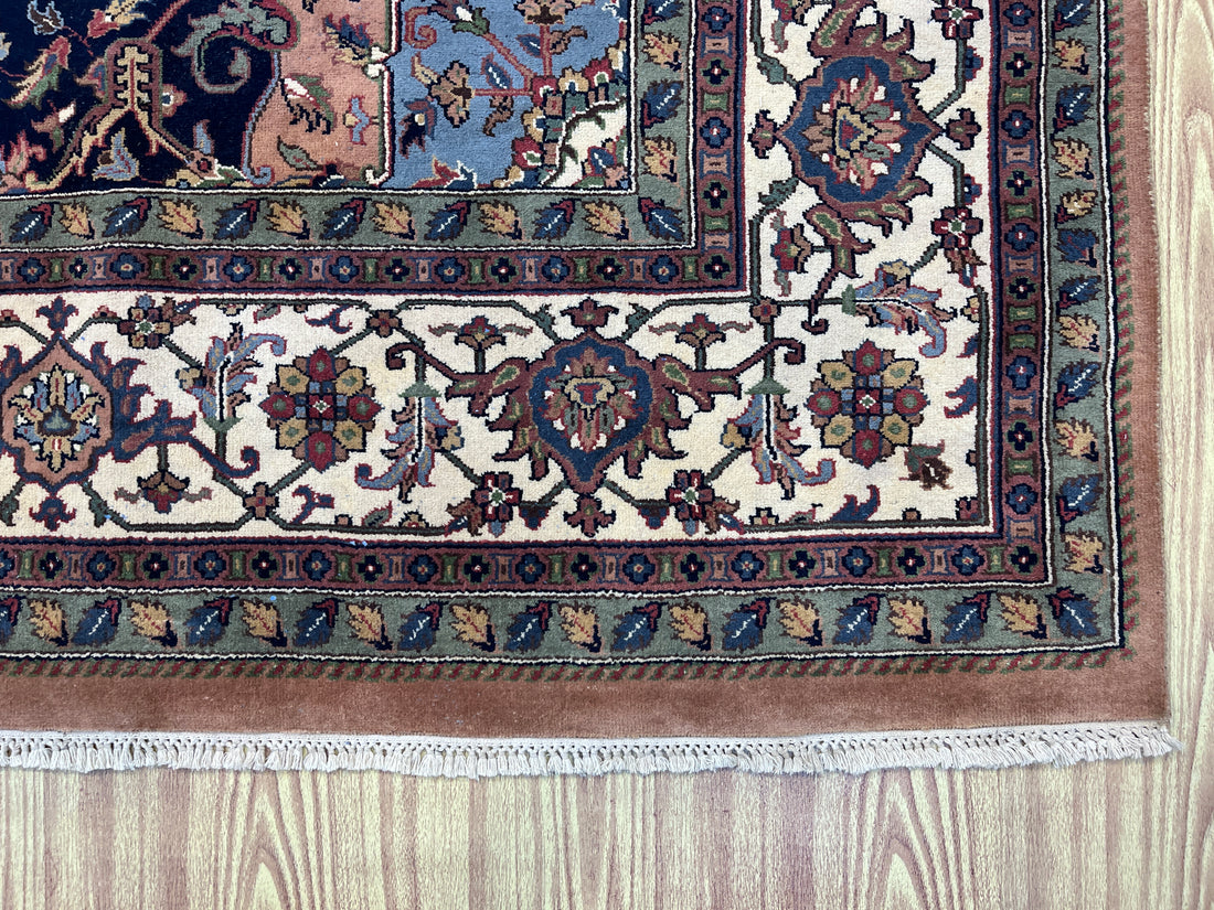 11' x 8' Ft. Authentic Vintage Persian Heriz Serapi Hand Knotted Wool Area Rug - BR3137