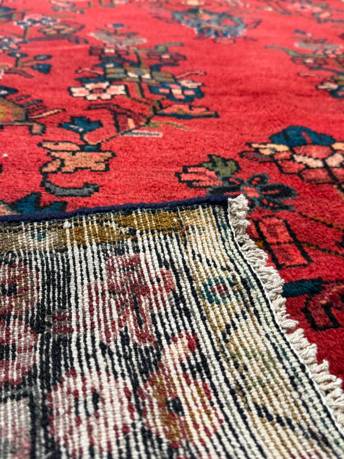 10.9' x 3.5' Ft. Authentic Persian Hamadan Tribal Hand Knotted Fine Wool Runner / Rug BR133