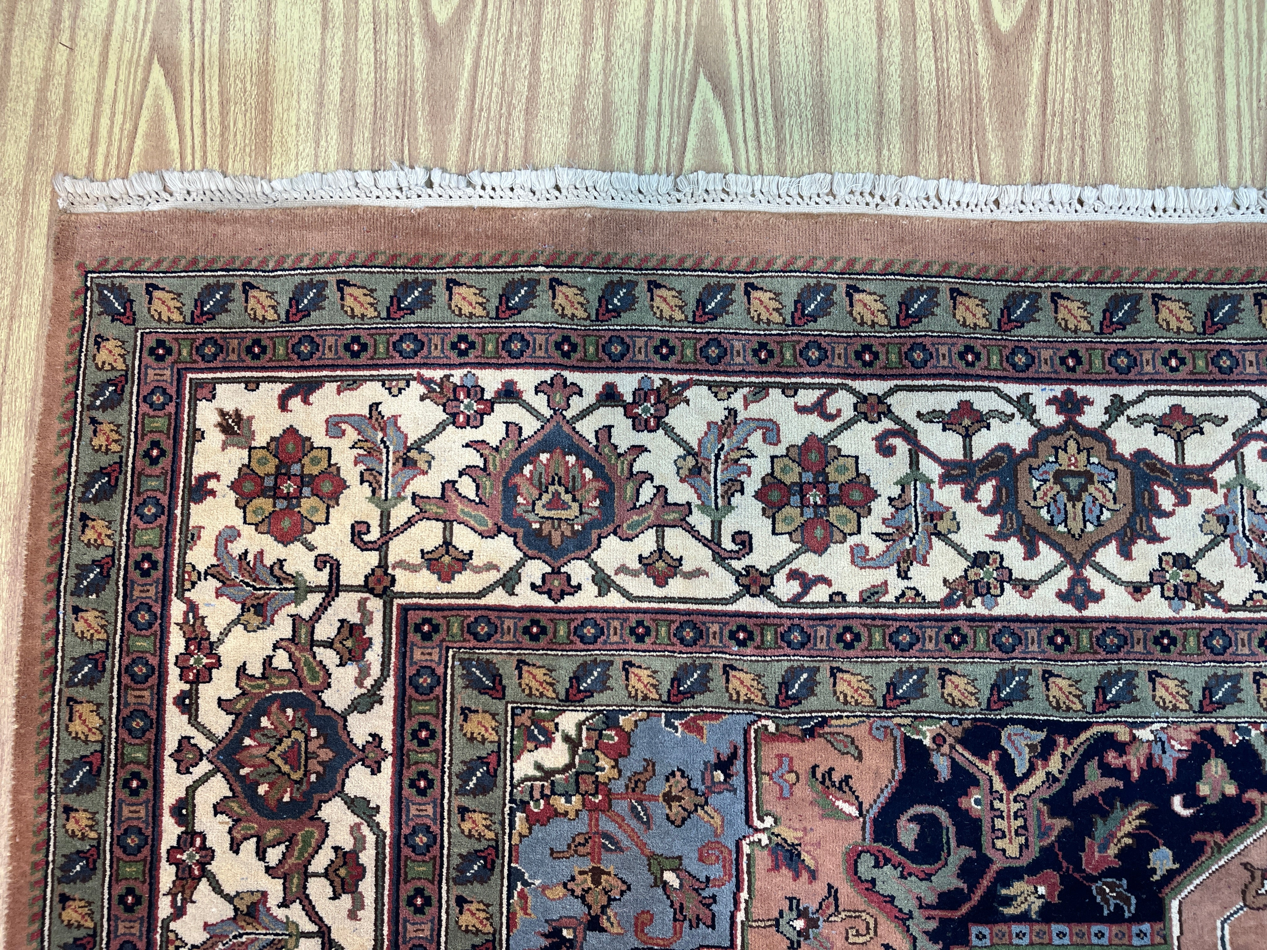 11' x 8' Ft. Authentic Vintage Persian Heriz Serapi Hand Knotted Wool Area Rug - BR3137