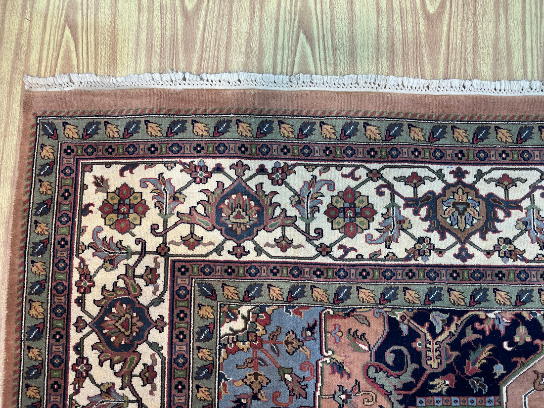 11' x 8' Ft. Authentic Vintage Persian Heriz Serapi Hand Knotted Wool Area Rug - BR3137