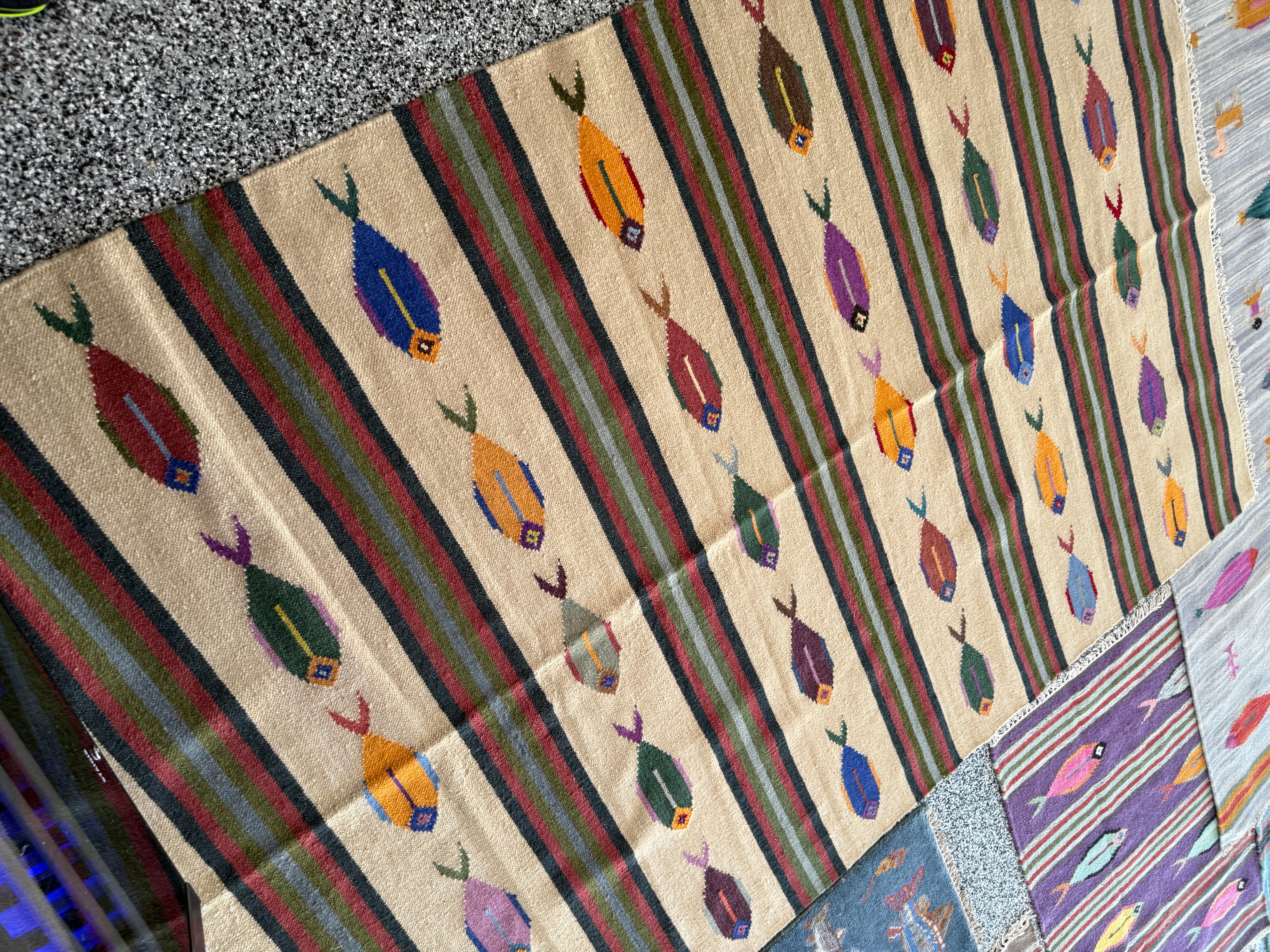 6' x 9' Ft. Fun Colorful Fish Design Turkish Oushak Hand Knotted Wool Area Rug - BR3128