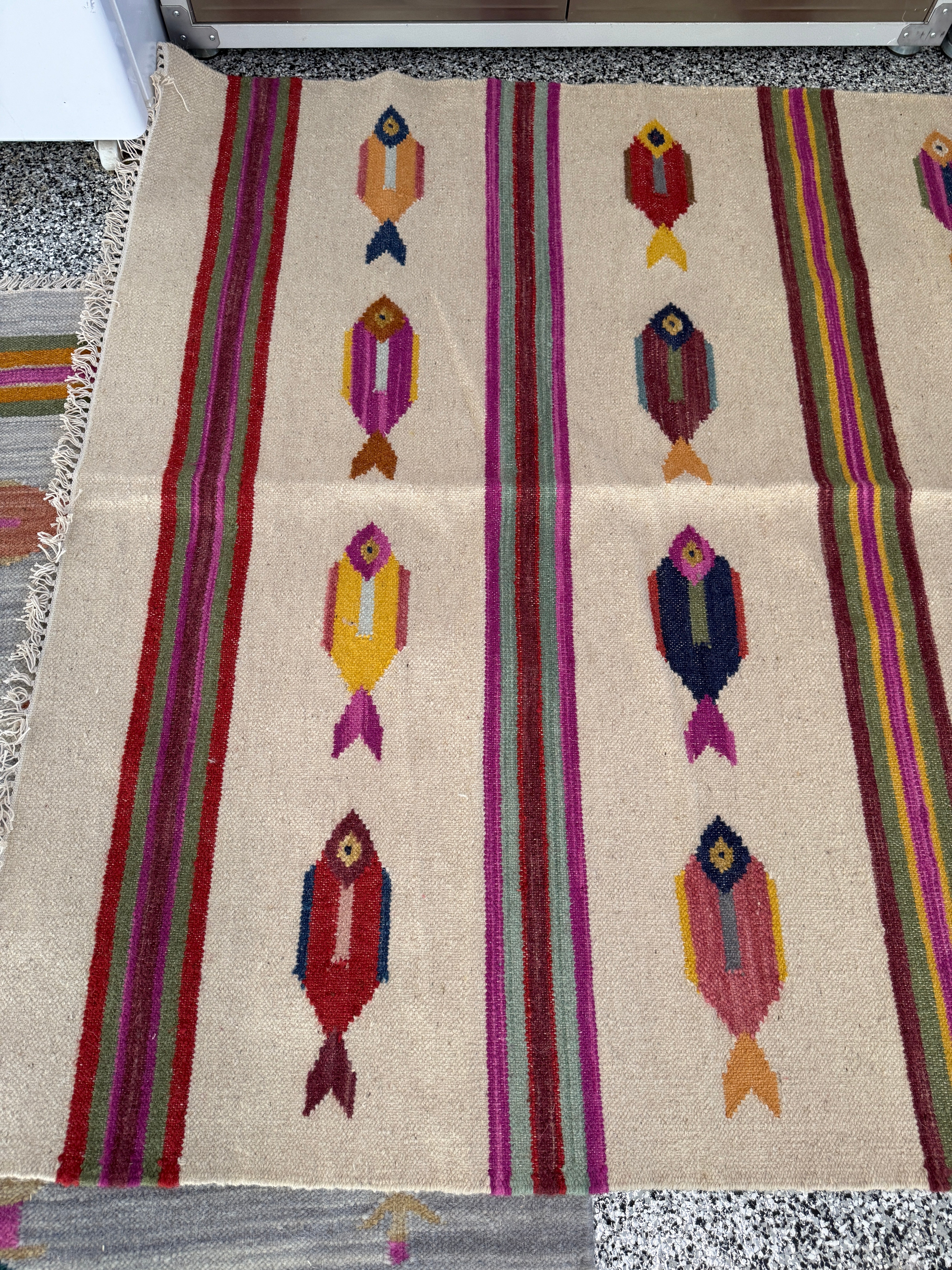 5' x 8' Ft. Fun Colorful Fish Design Turkish Oushak Hand Knotted Wool Area Rug - BR3127