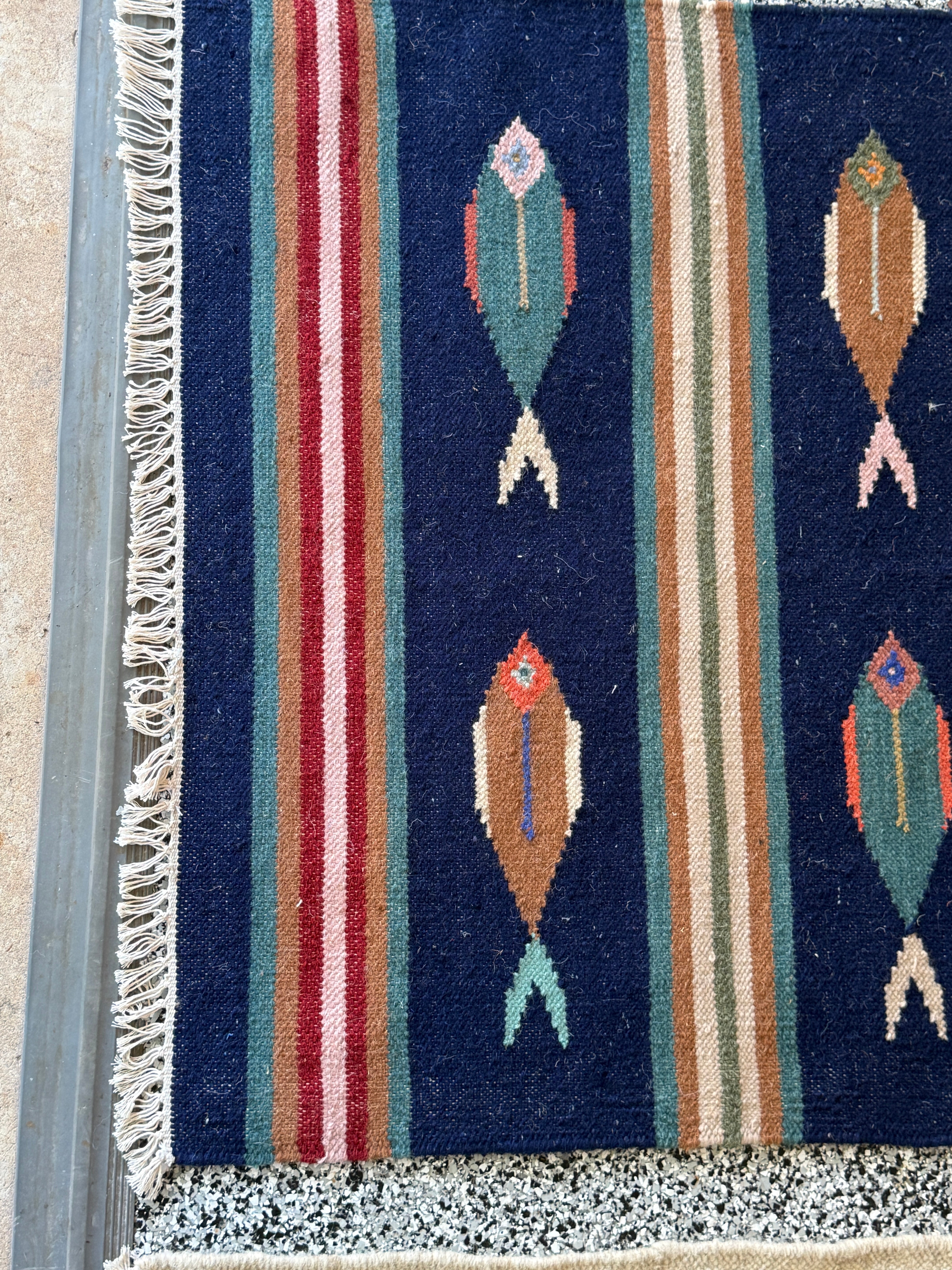 3' x 5' Ft. Fun Colorful Contemporary Fish Design Turkish Oushak Kilim Hand Knotted Wool Area Rug – BR3130