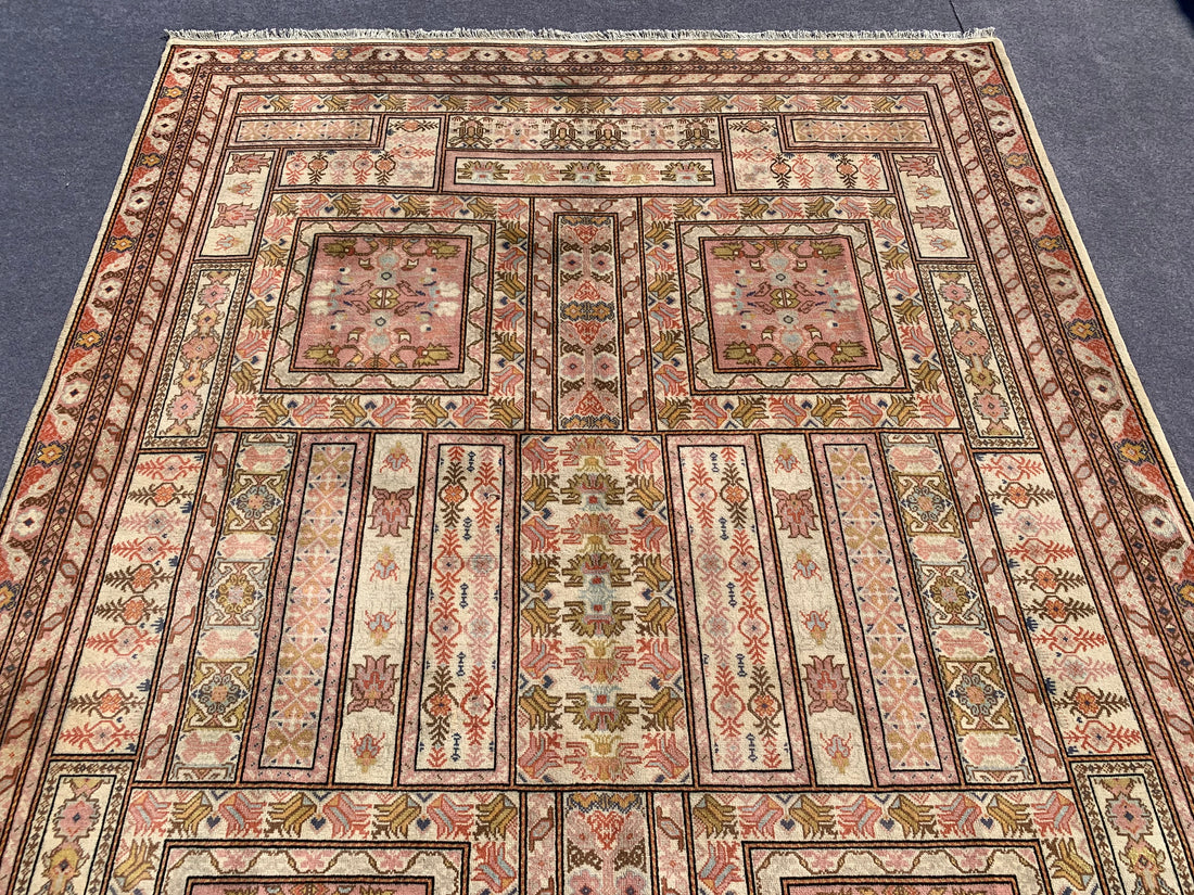 11' x 8' Ft. Authentic Moroccan Geometric Design Hand Knotted Fine Wool Large Area Rug BR2509