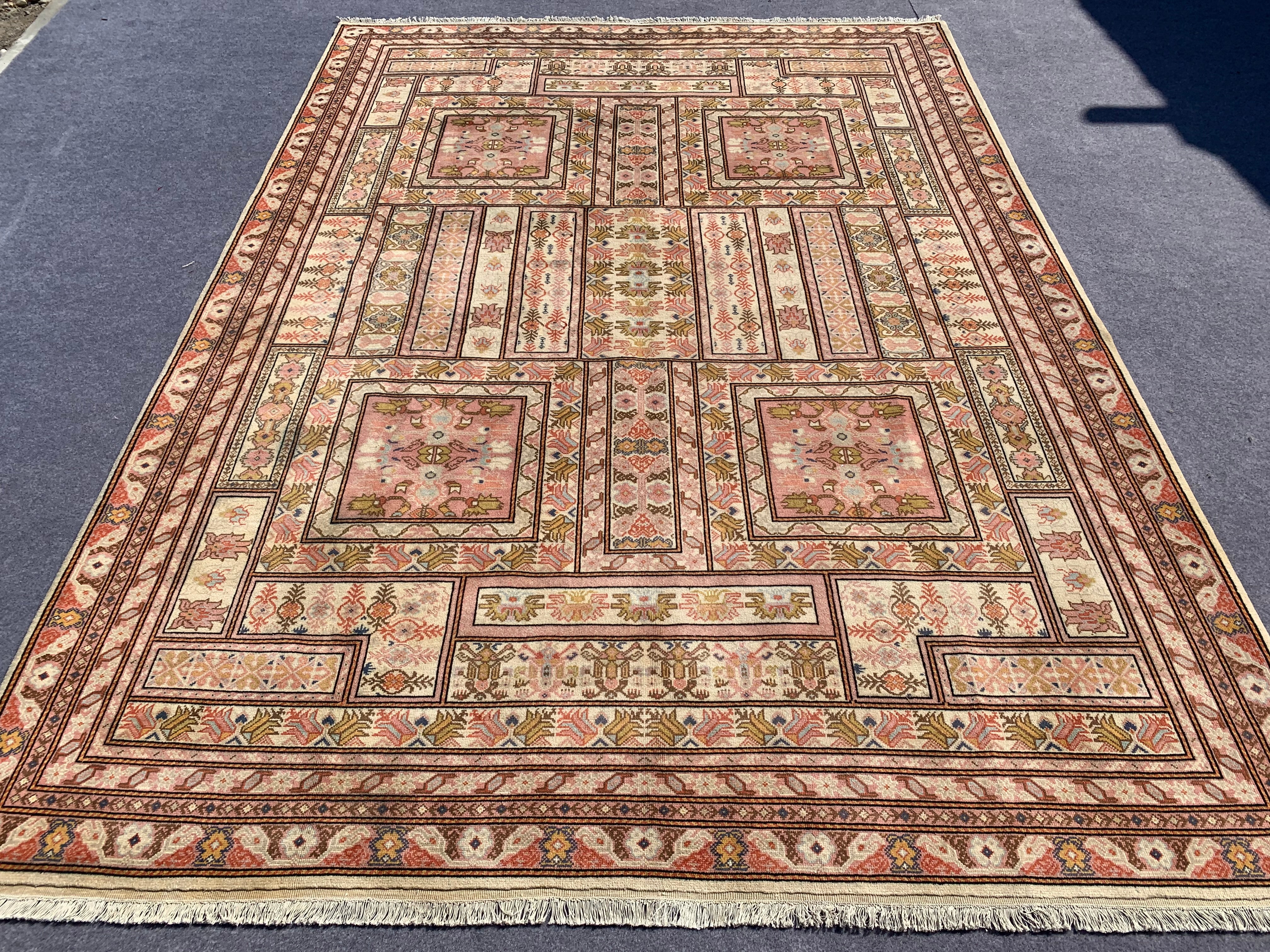 11' x 8' Ft. Authentic Moroccan Geometric Design Hand Knotted Fine Wool Large Area Rug BR2509