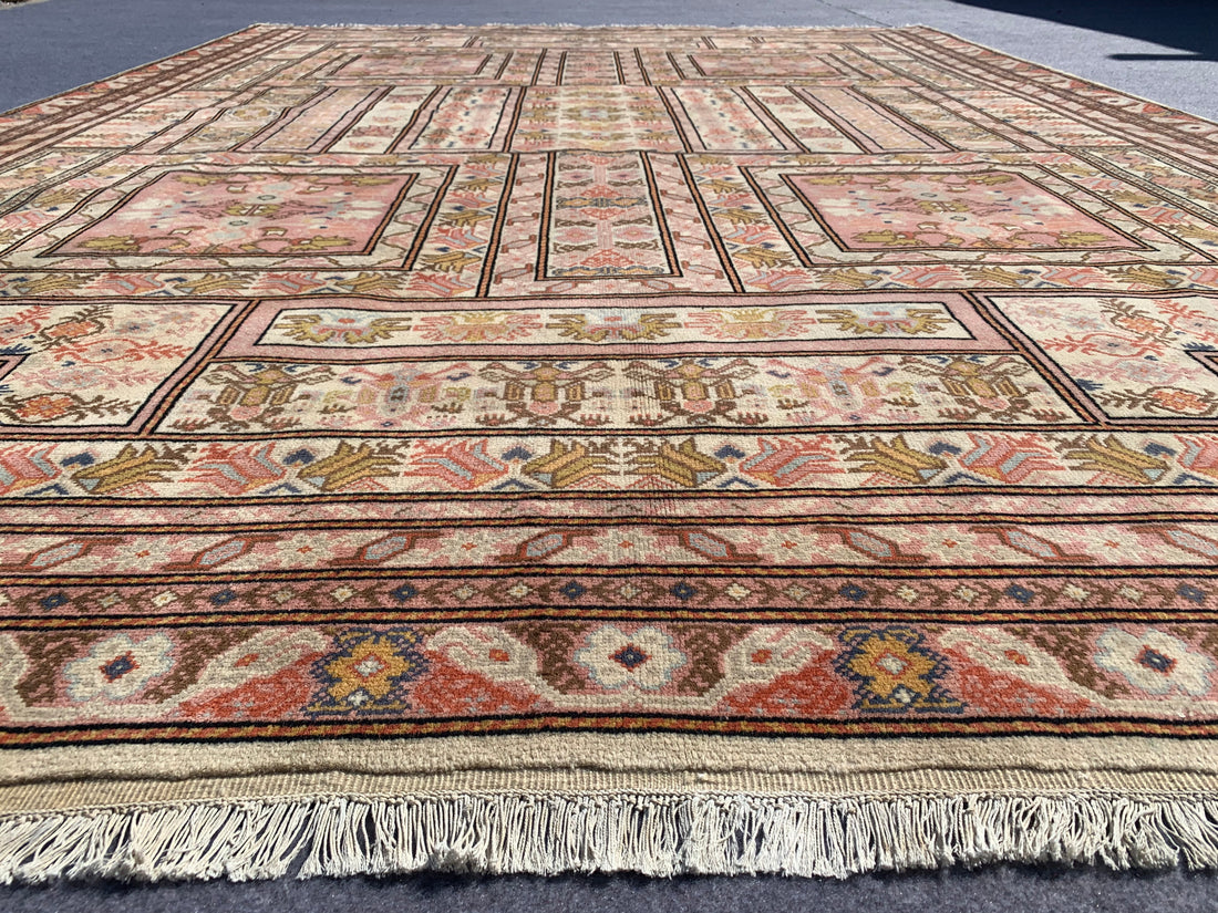 11' x 8' Ft. Authentic Moroccan Geometric Design Hand Knotted Fine Wool Large Area Rug BR2509