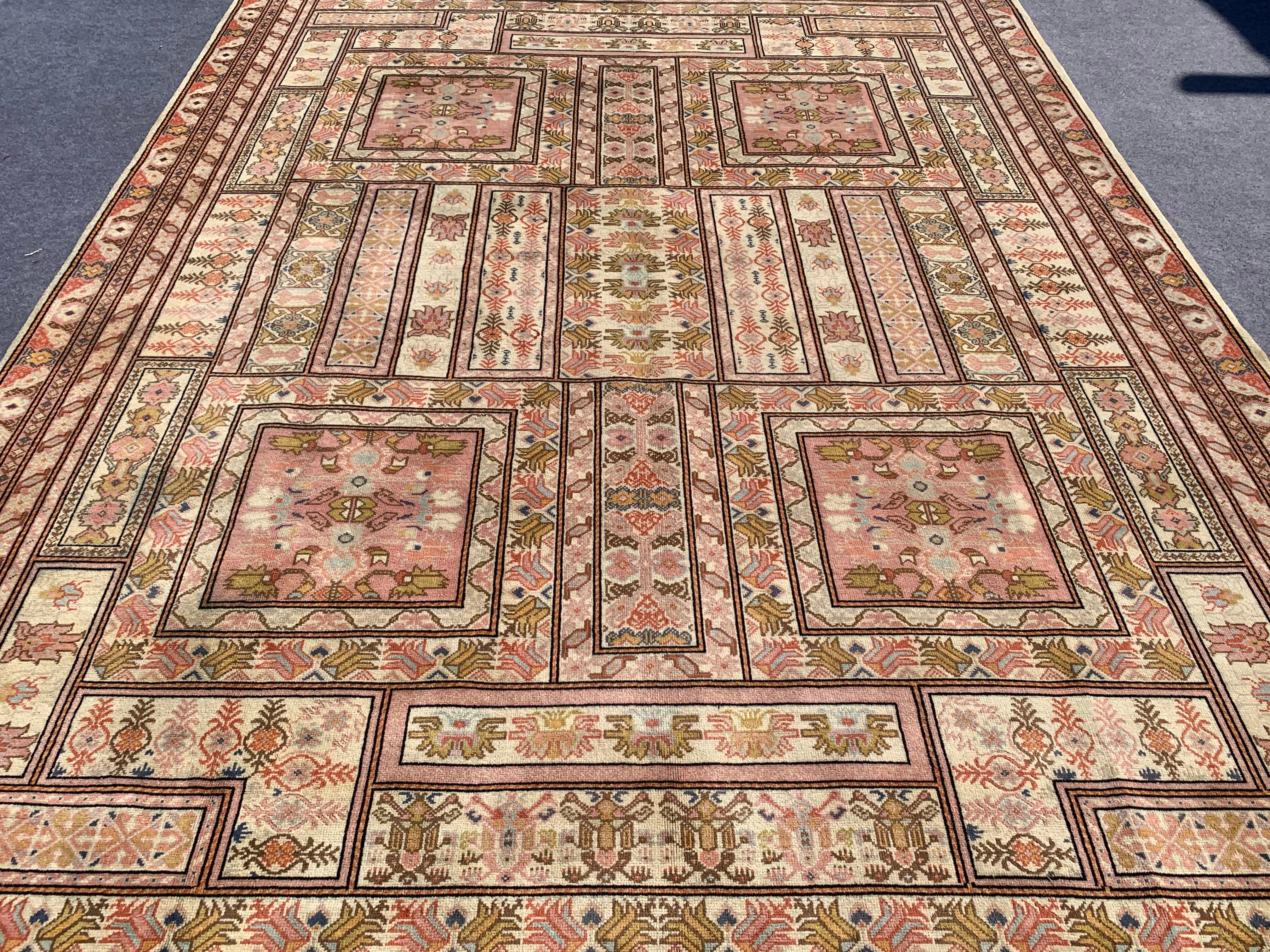 11' x 8' Ft. Authentic Moroccan Geometric Design Hand Knotted Fine Wool Large Area Rug BR2509