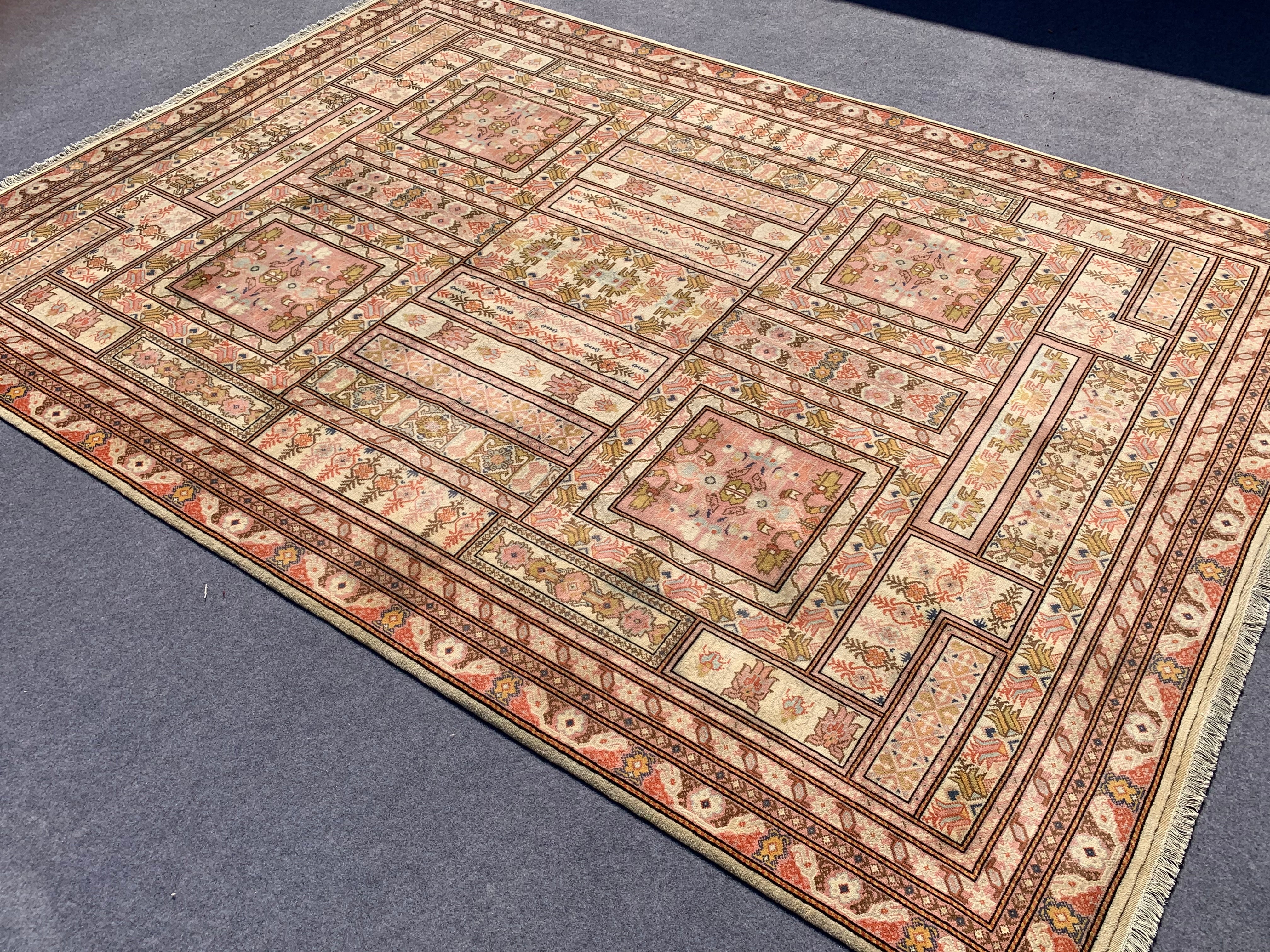 11' x 8' Ft. Authentic Moroccan Geometric Design Hand Knotted Fine Wool Large Area Rug BR2509