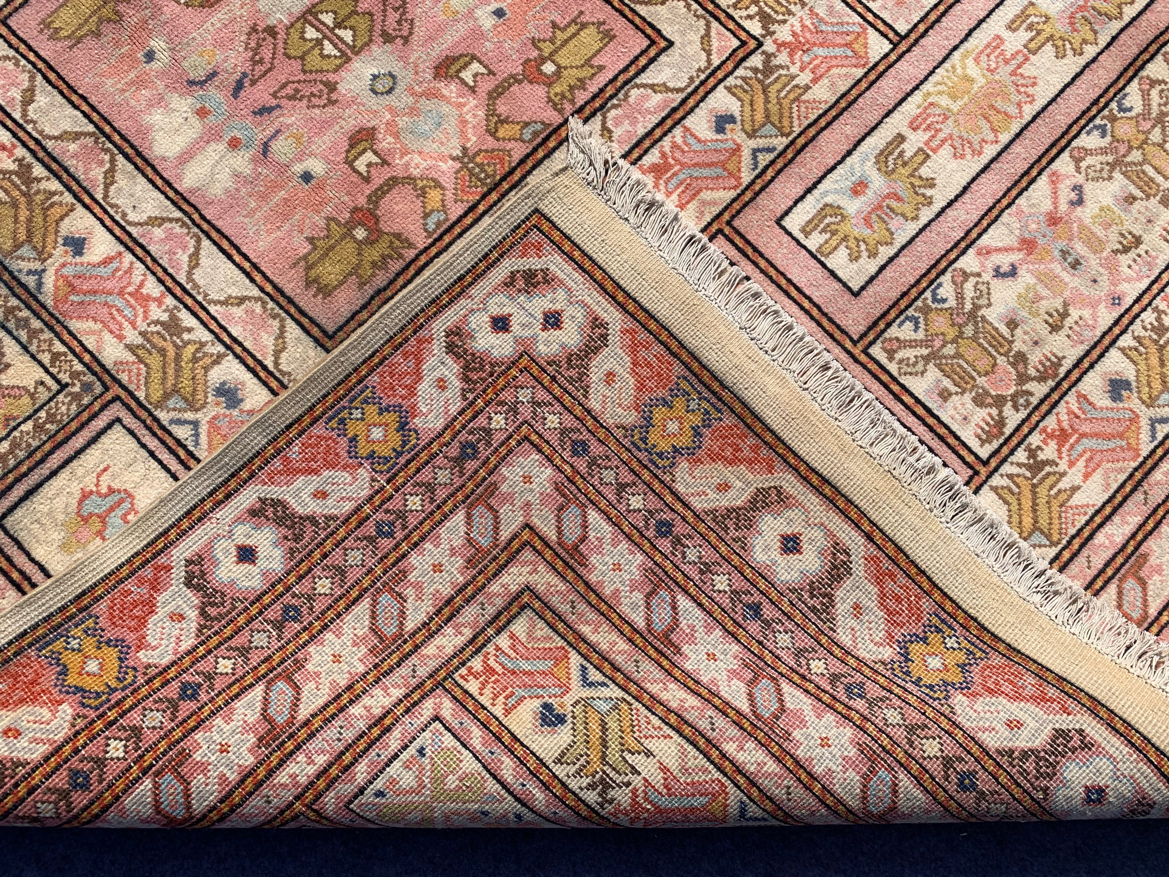 11' x 8' Ft. Authentic Moroccan Geometric Design Hand Knotted Fine Wool Large Area Rug BR2509