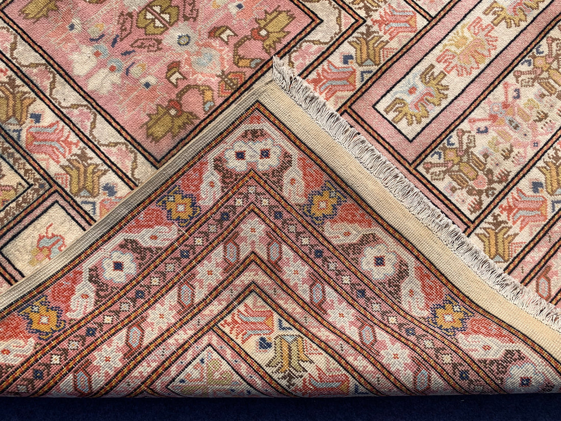 11' x 8' Ft. Authentic Moroccan Geometric Design Hand Knotted Fine Wool Large Area Rug BR2509