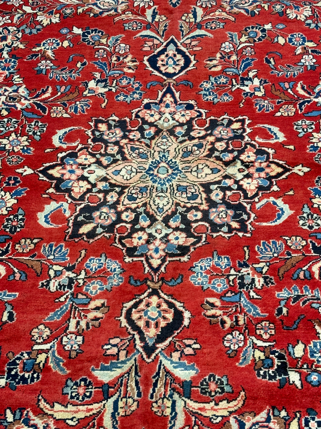 9' x 12' Ft. Authentic Vintage Persian Kashan Hand Knotted Wool Area Rug - BR3133