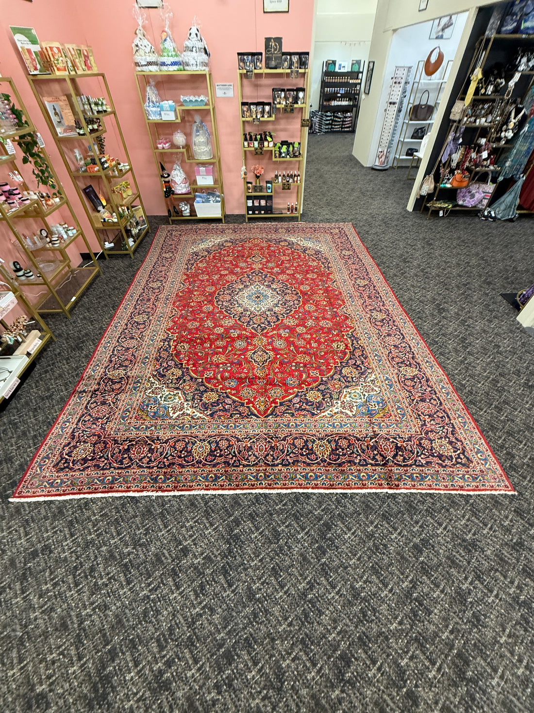 10' x 13' Ft. Authentic Vintage Persian Kashan Hand Knotted Wool Area Rug - BR3134